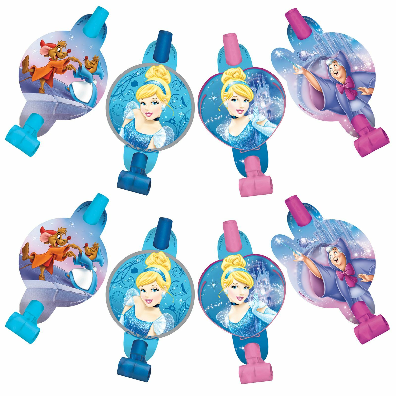 Cinderella Party Blowers (Pack of 8)