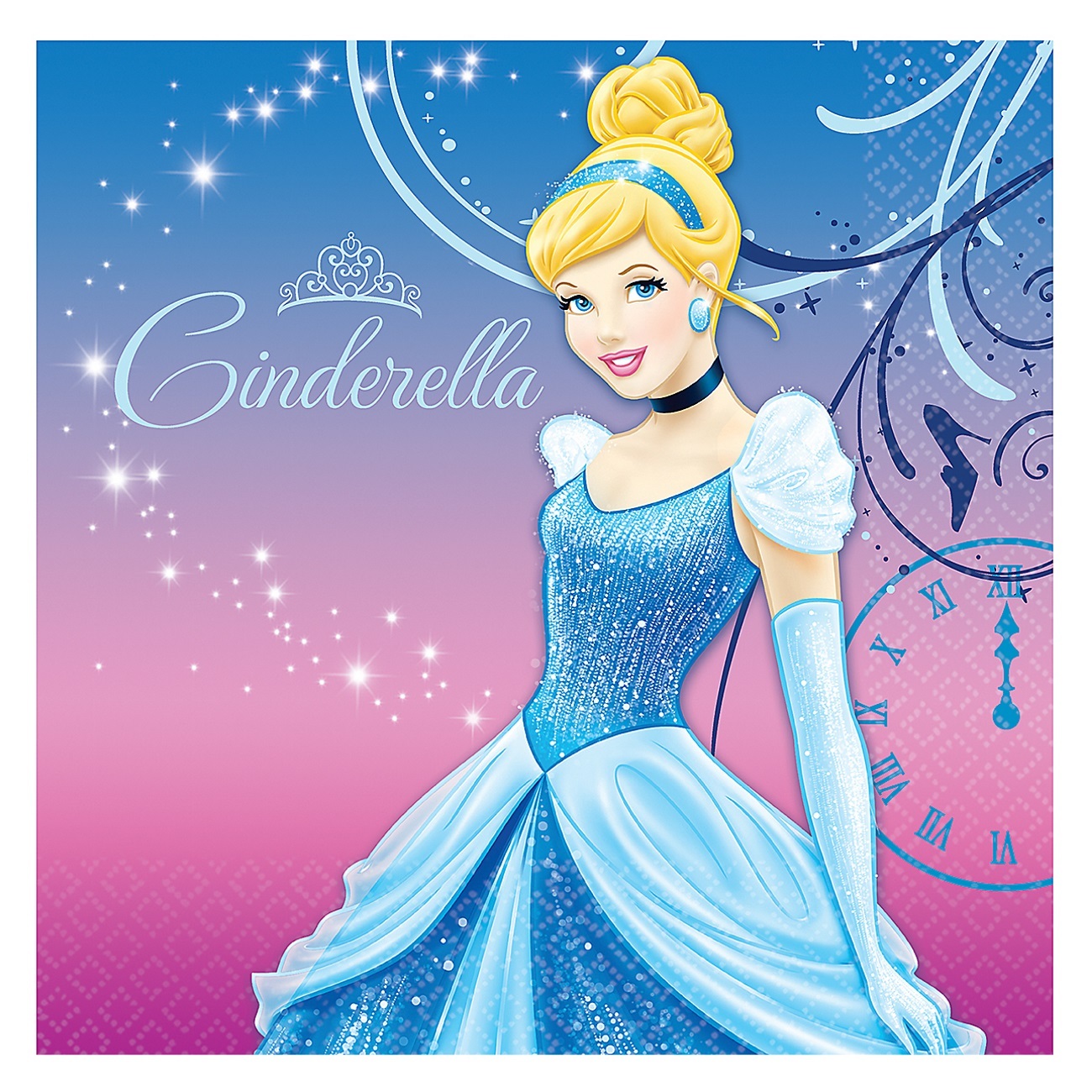Cinderella Large Napkins / Serviettes (Pack of 16)