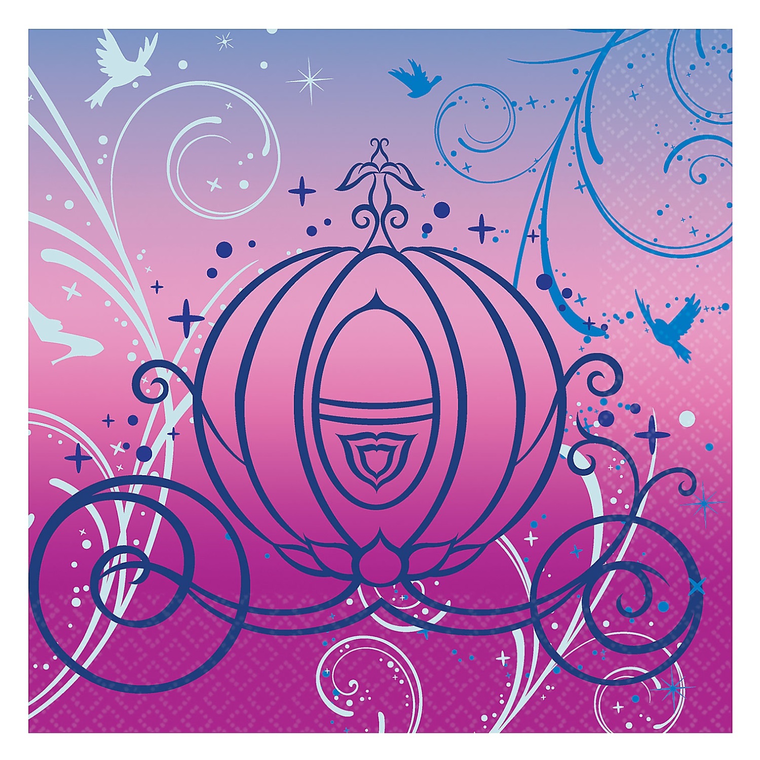 Cinderella Small Napkins / Serviettes (Pack of 16)