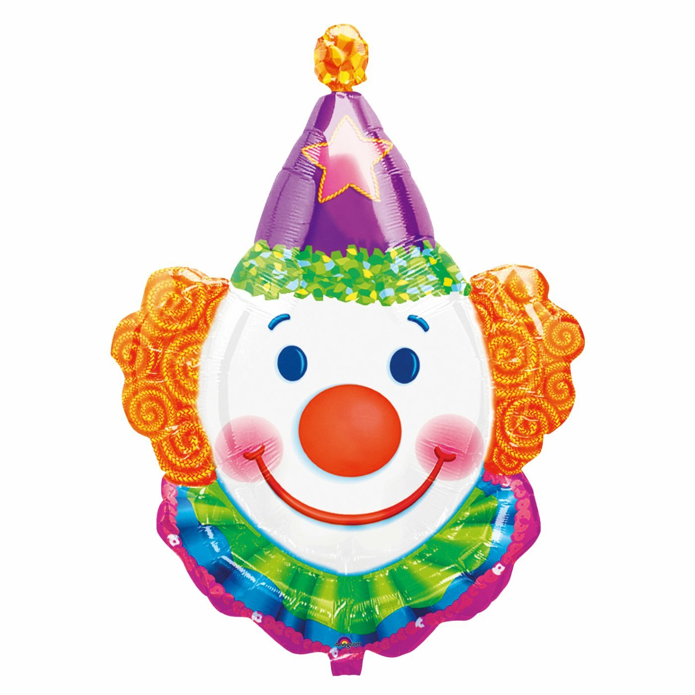 Clown Face Supershape Jumbo Helium Balloon
