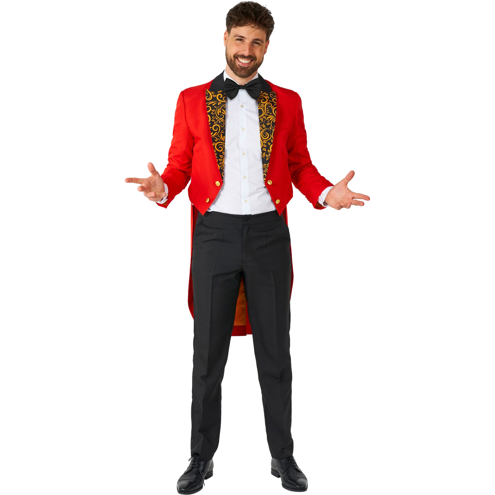 Suitmeister Men's Red Circus Tailcoat Suit Large