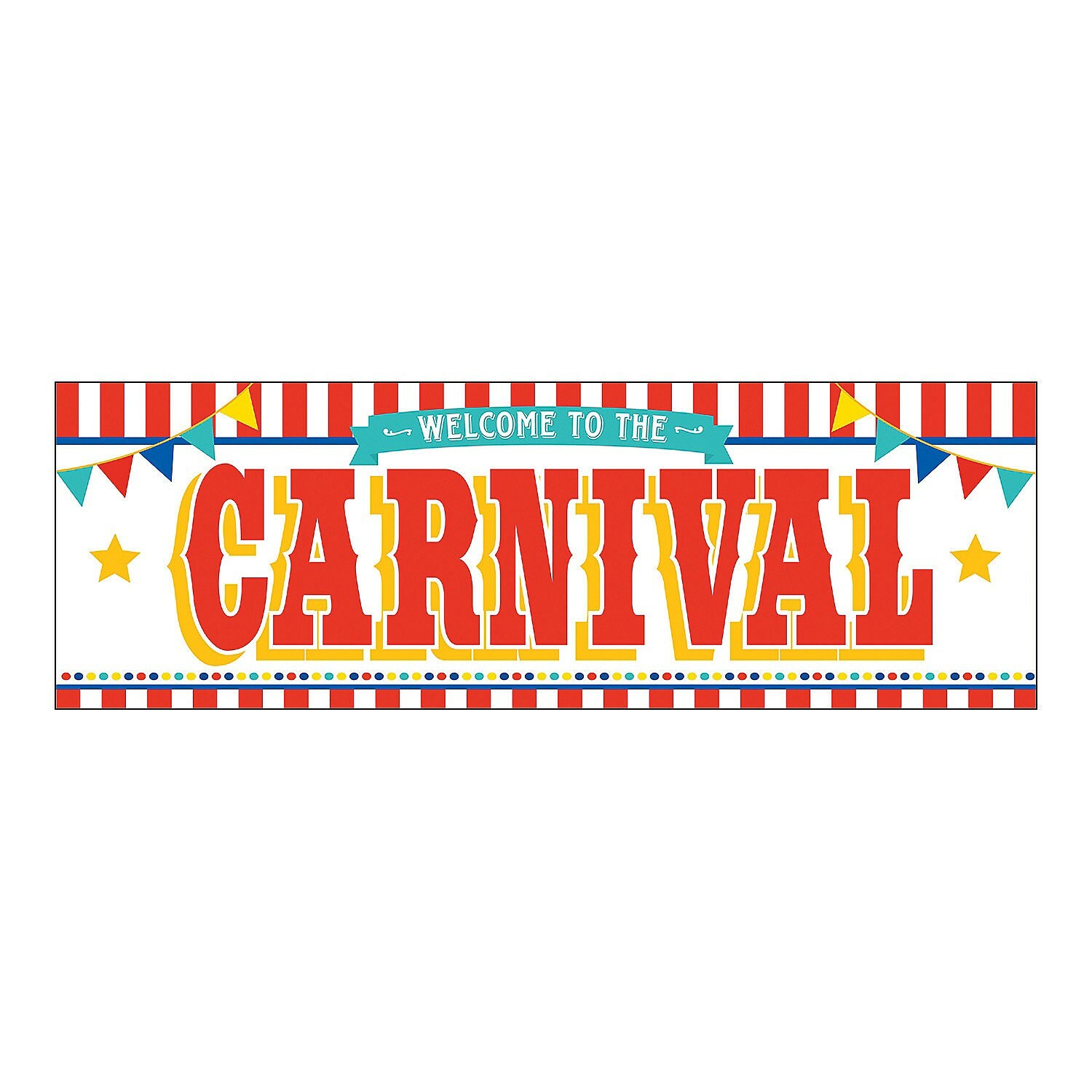 Large Plastic Carnival Banner