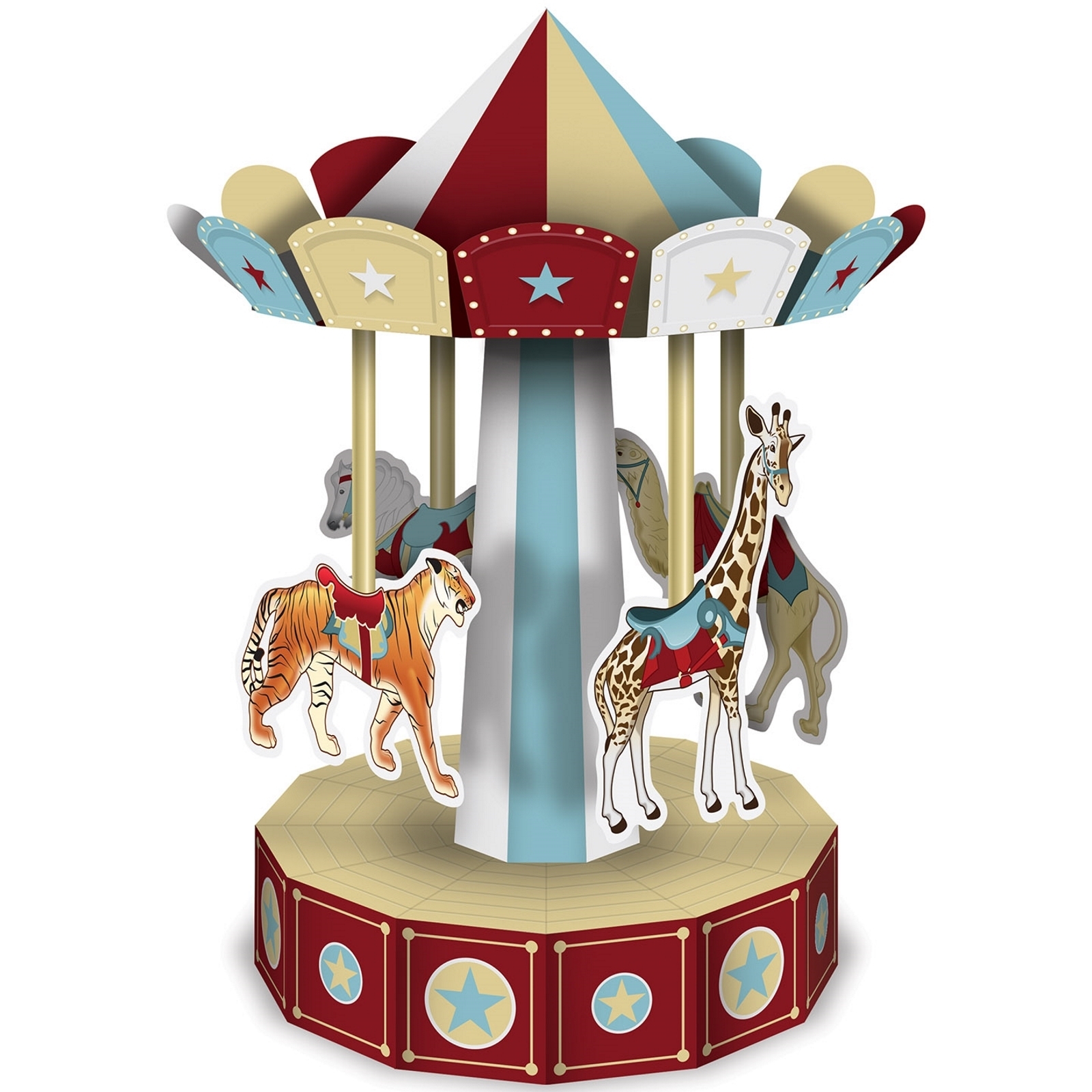 Vintage Circus Carousel Centrepiece 