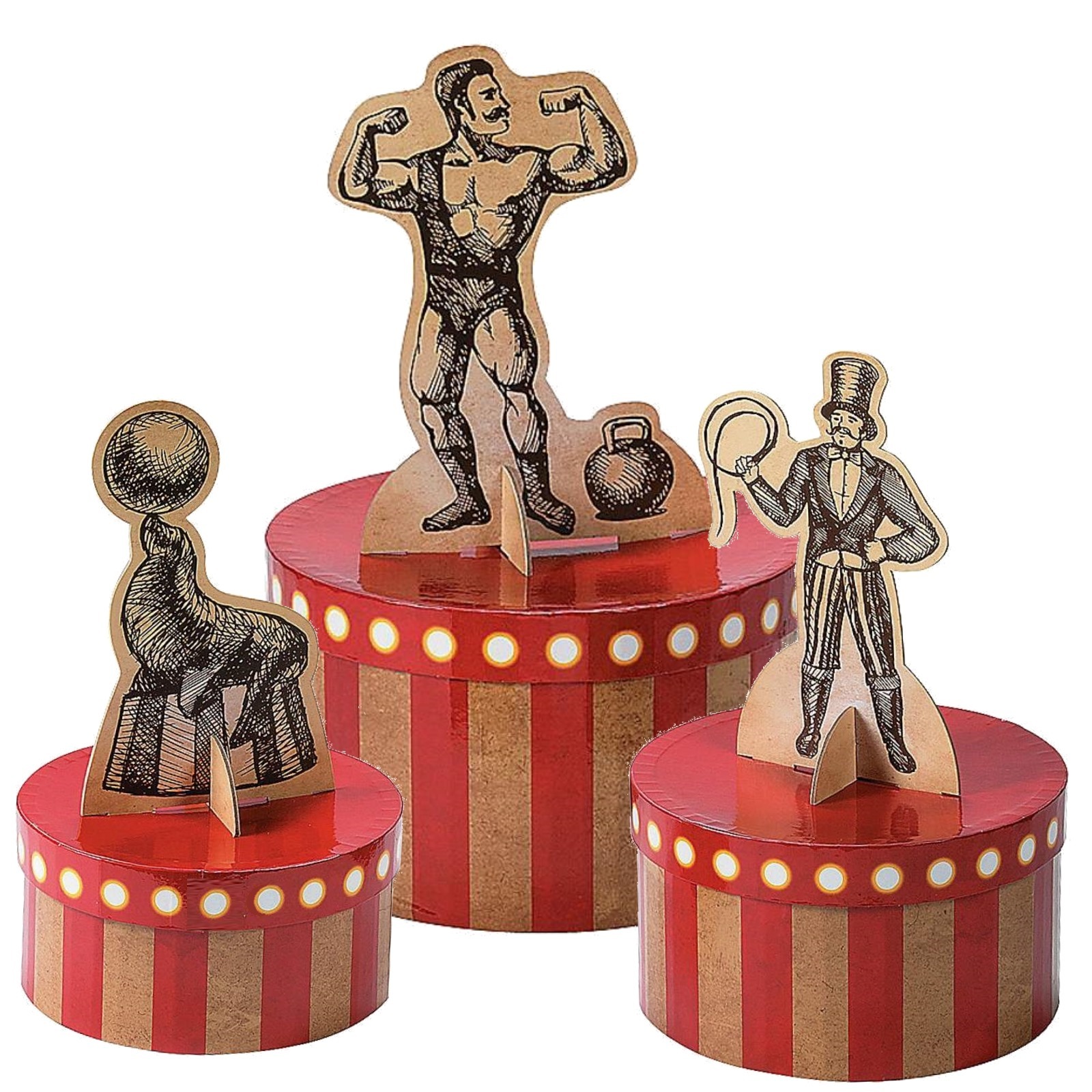 Vintage Circus Centrepiece Set
