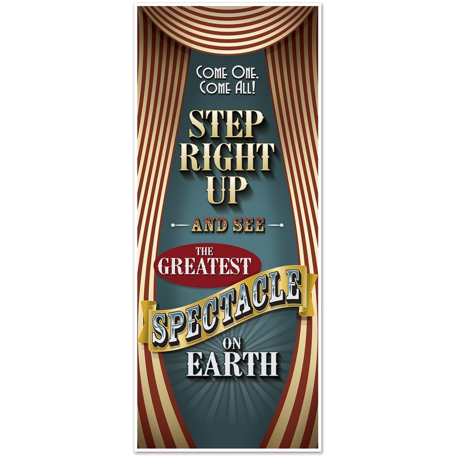Vintage Circus Door Cover
