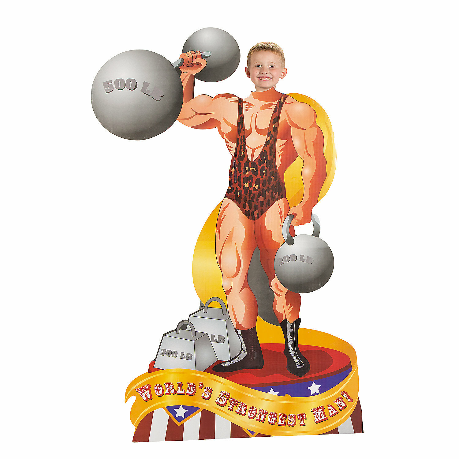 Strong Man Circus Party Photo Prop *DAMAGED*