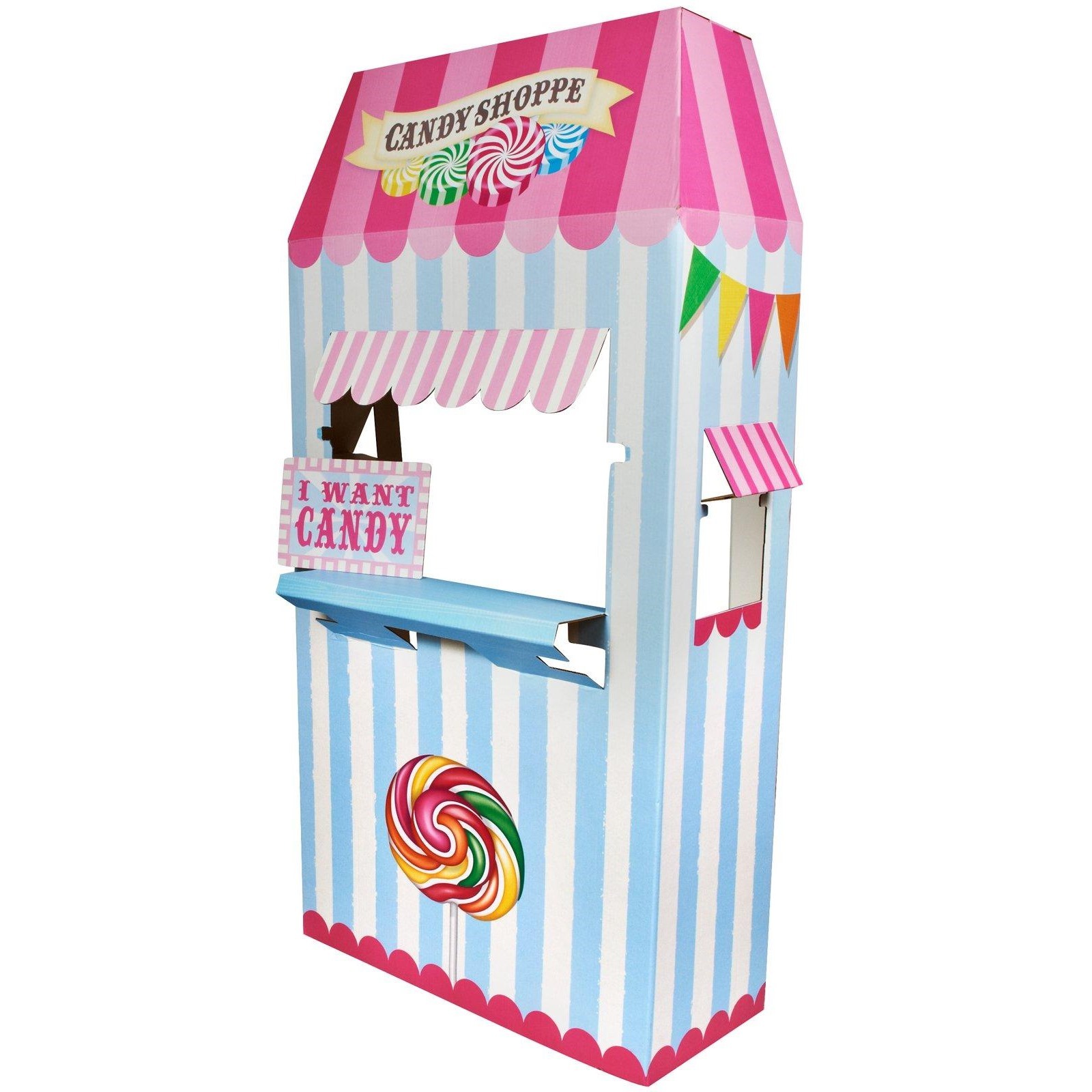 Cardboard Candy Shoppe Stand
