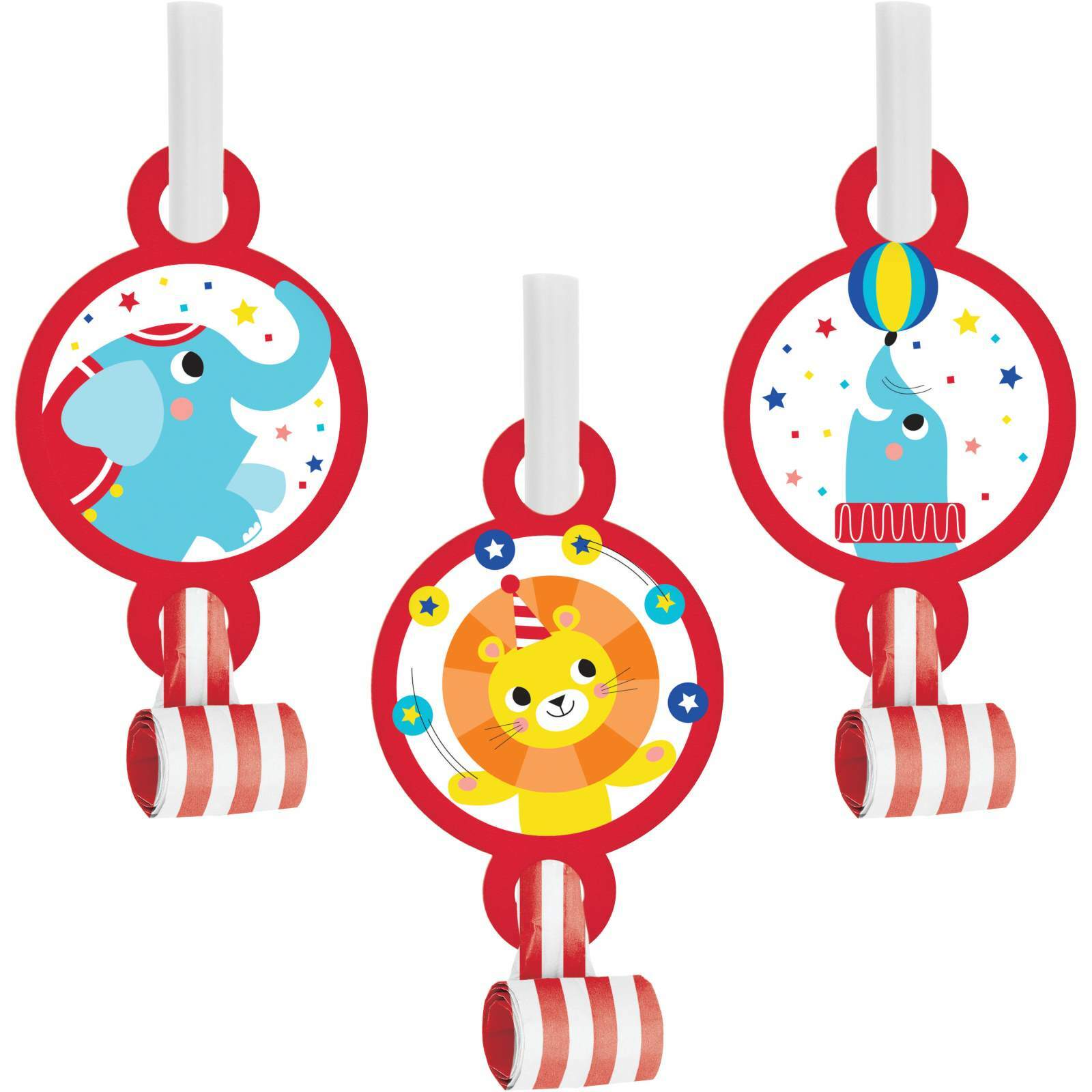 Circus Party Blowers (Pack of 8)