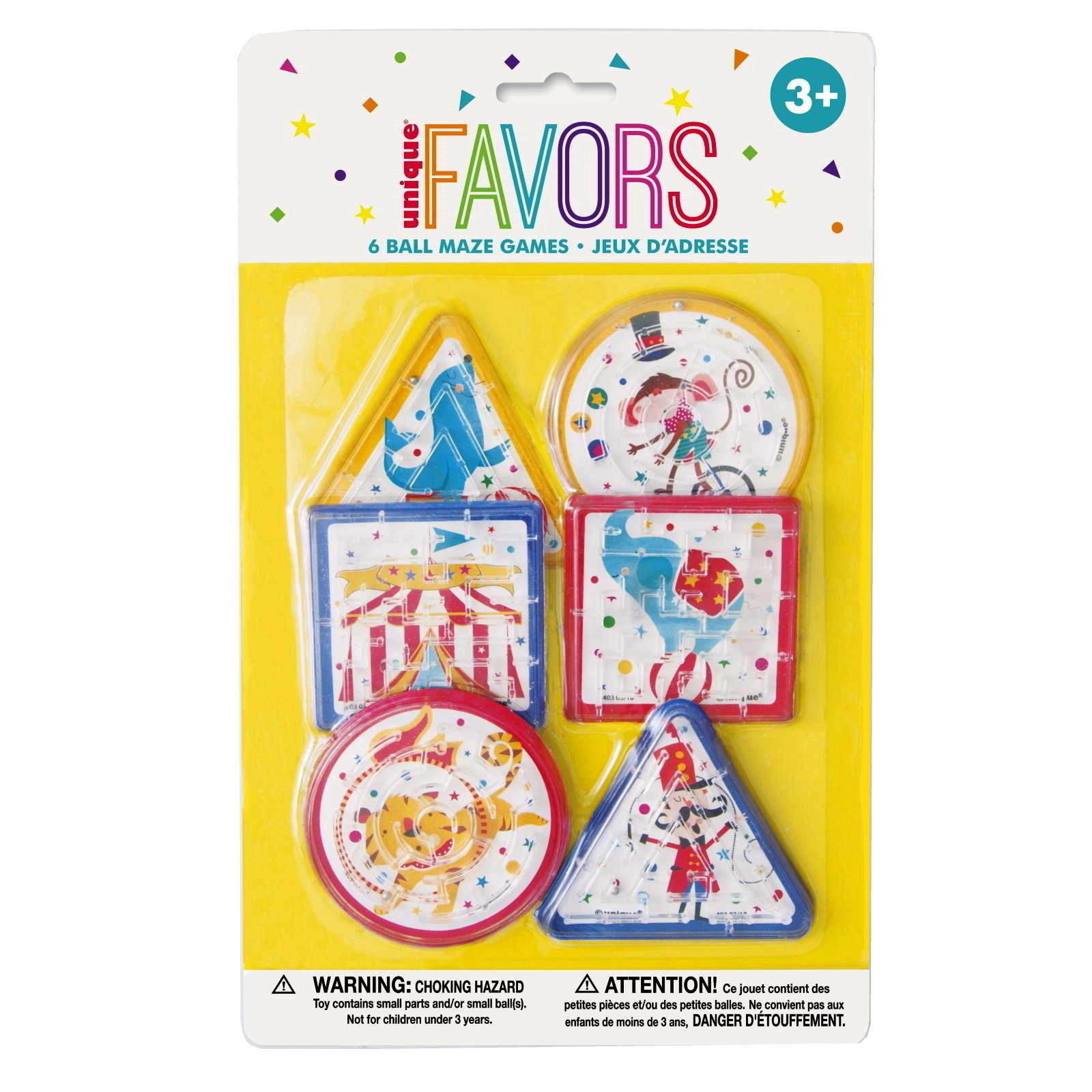 Circus Carnival Maze Games (Pack of 6)