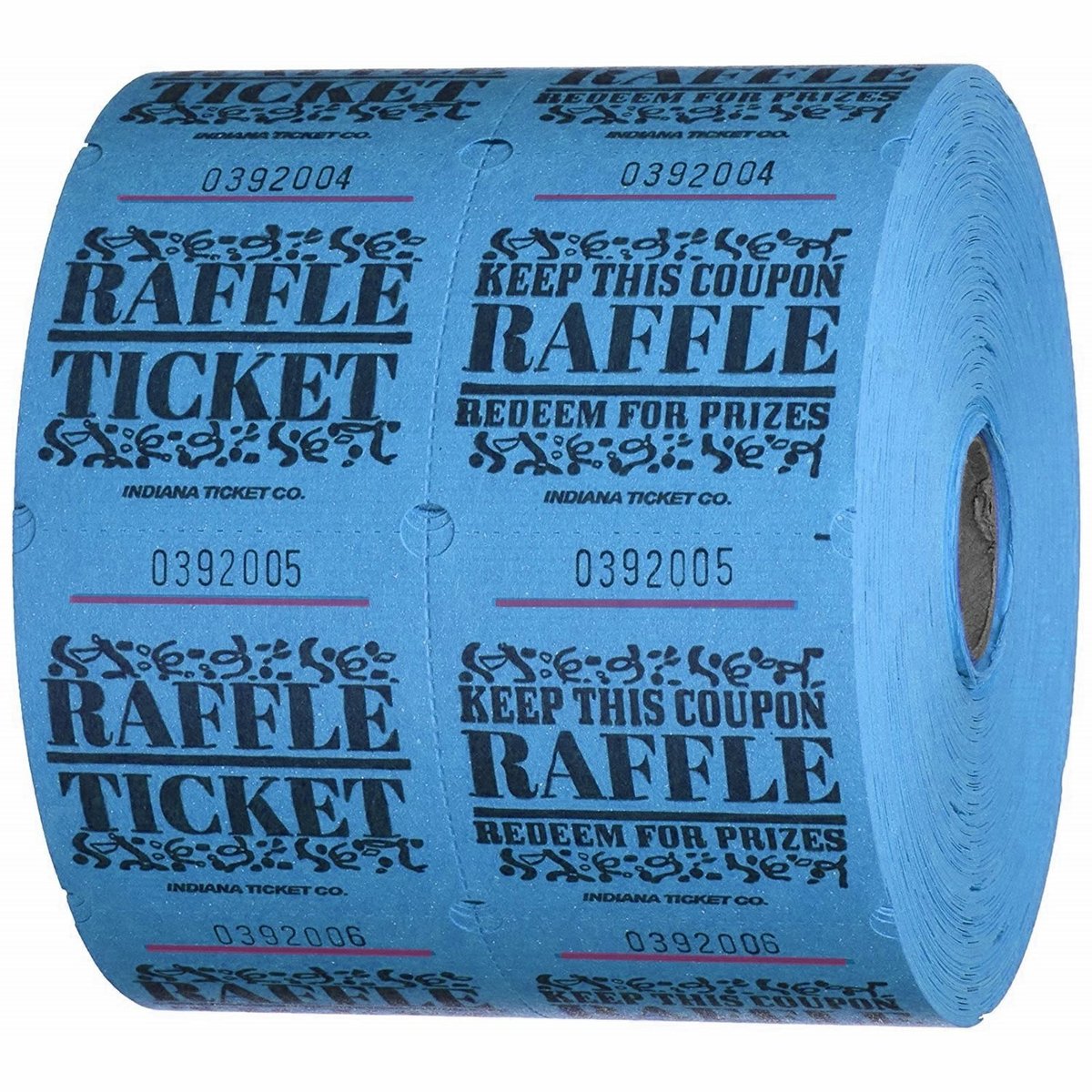 Blue Raffe Tickets Blue Raffle Ticket Roll (1000 Double Tickets) | Circus & Carnival Party ...