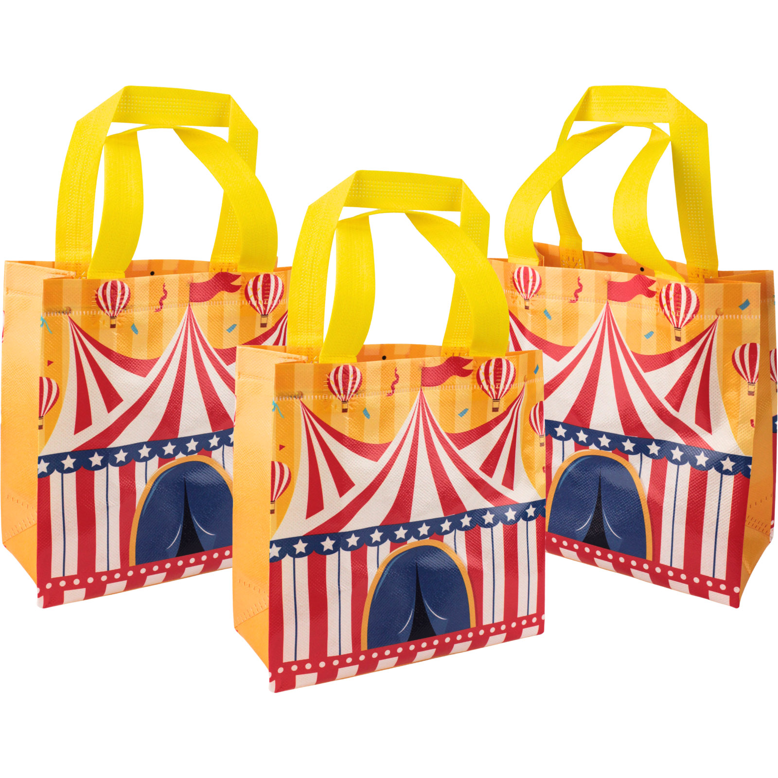 Circus Party Tote Bags (Pack of 12)