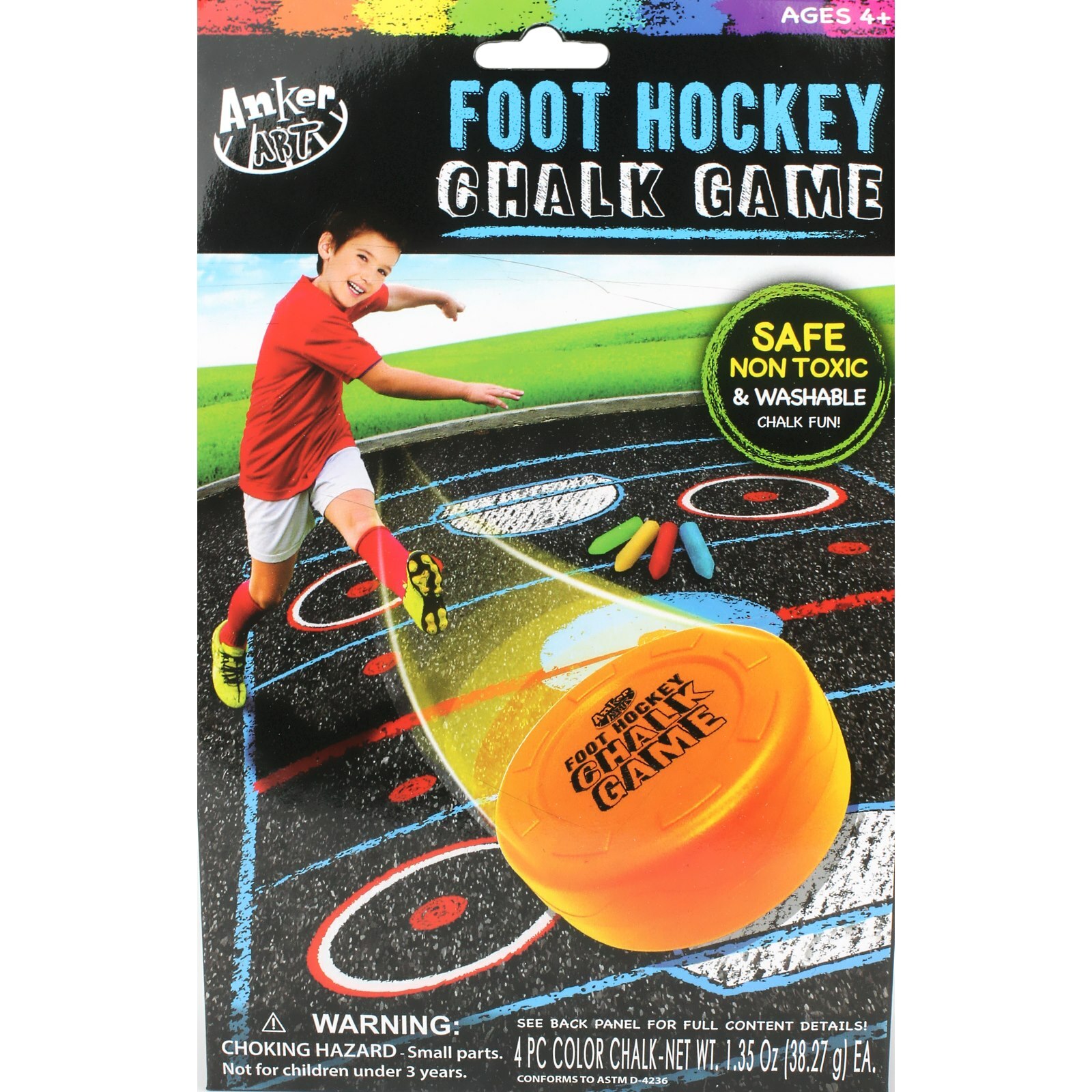 Foot Hockey Chalk Game