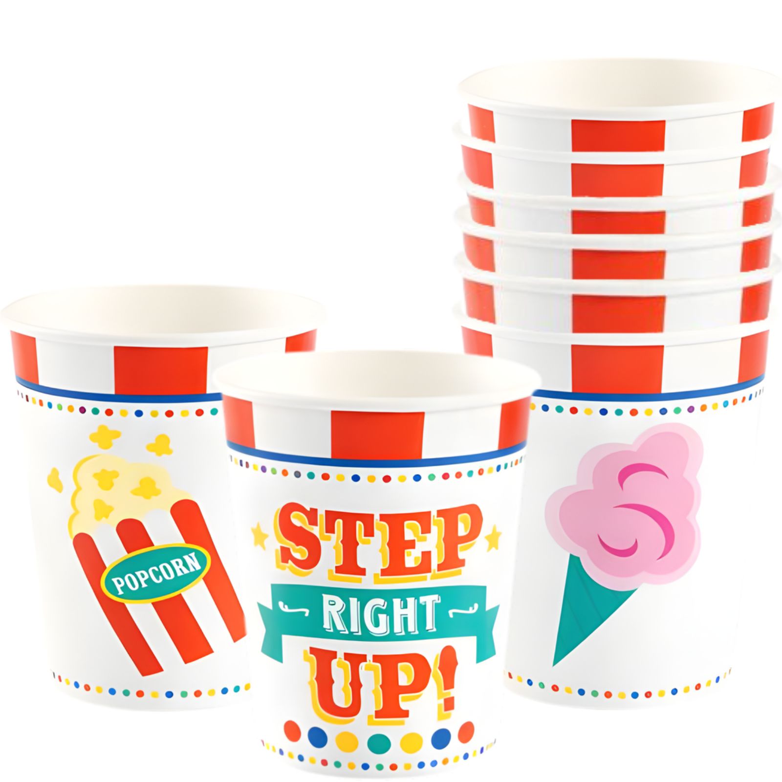 Carnival Paper Cups (Pack of 8)