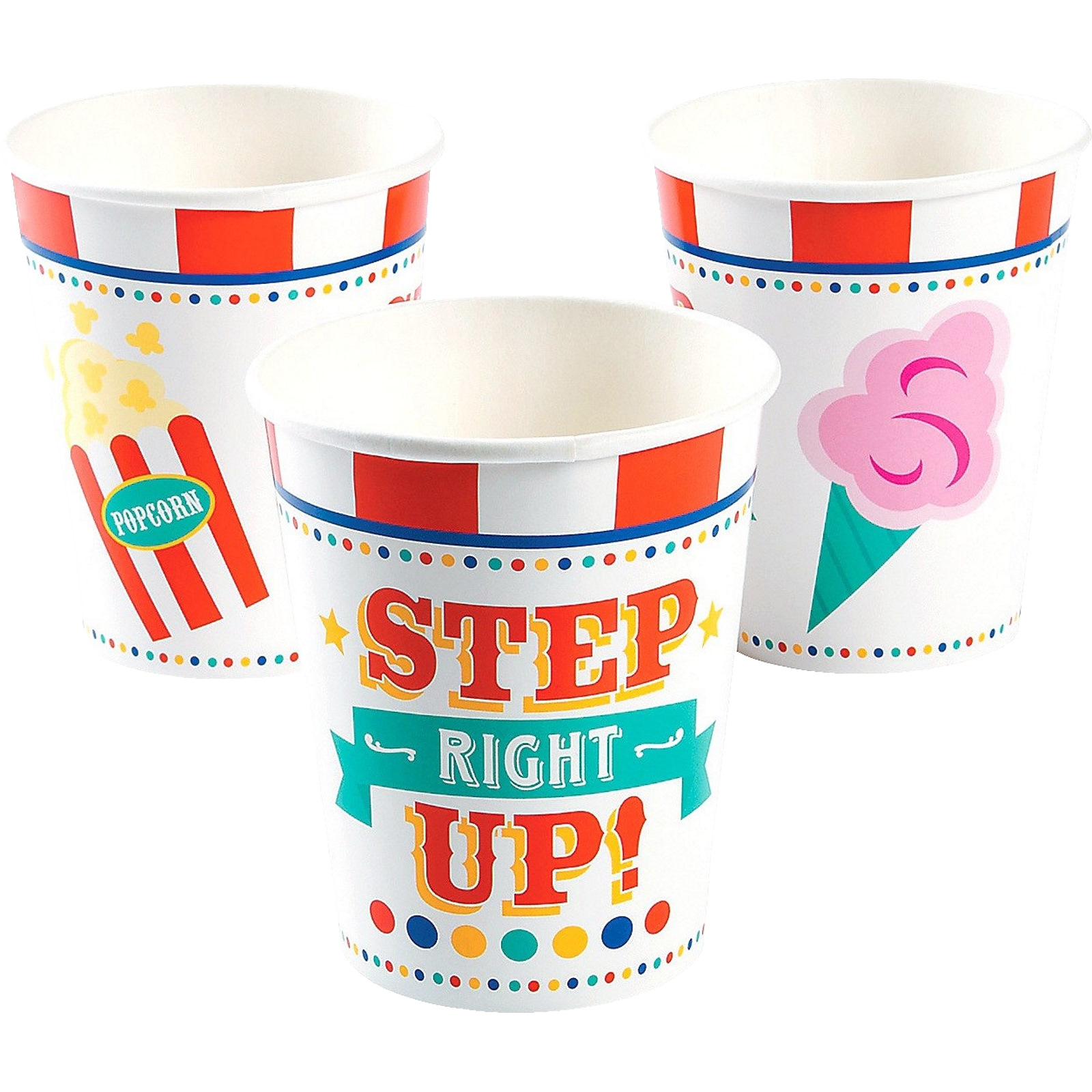 Carnival Paper Cups (Pack of 8)