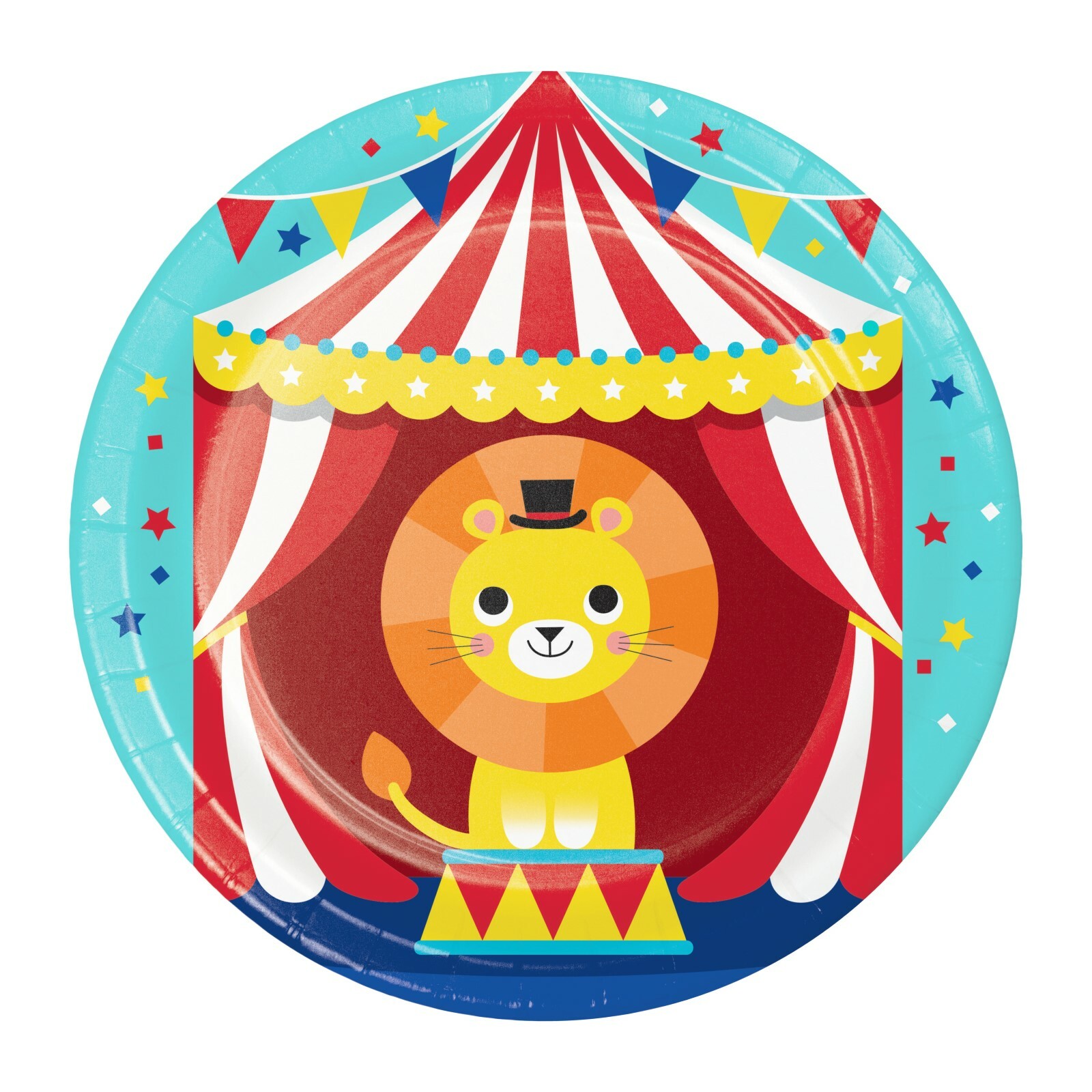 Circus Party Small Paper Plates (Pack of 8)