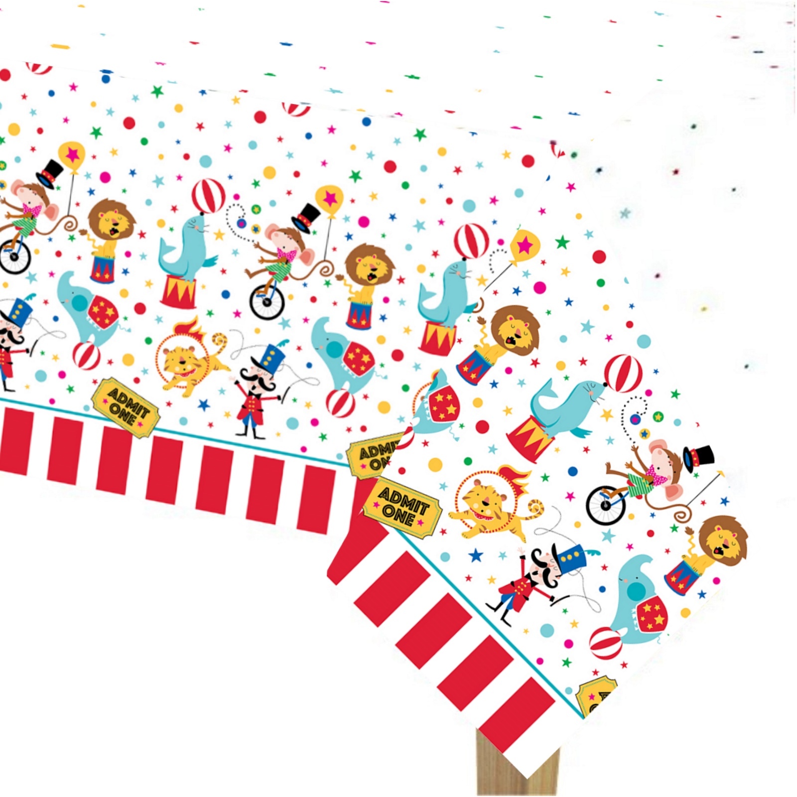 Circus Plastic Tablecloth