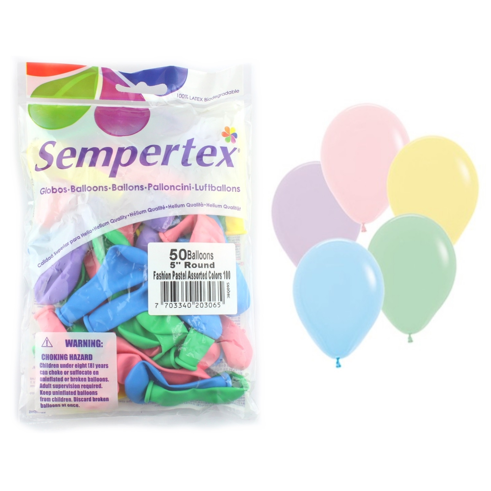 Small Pastel Balloons 12cm (Pack of 50)
