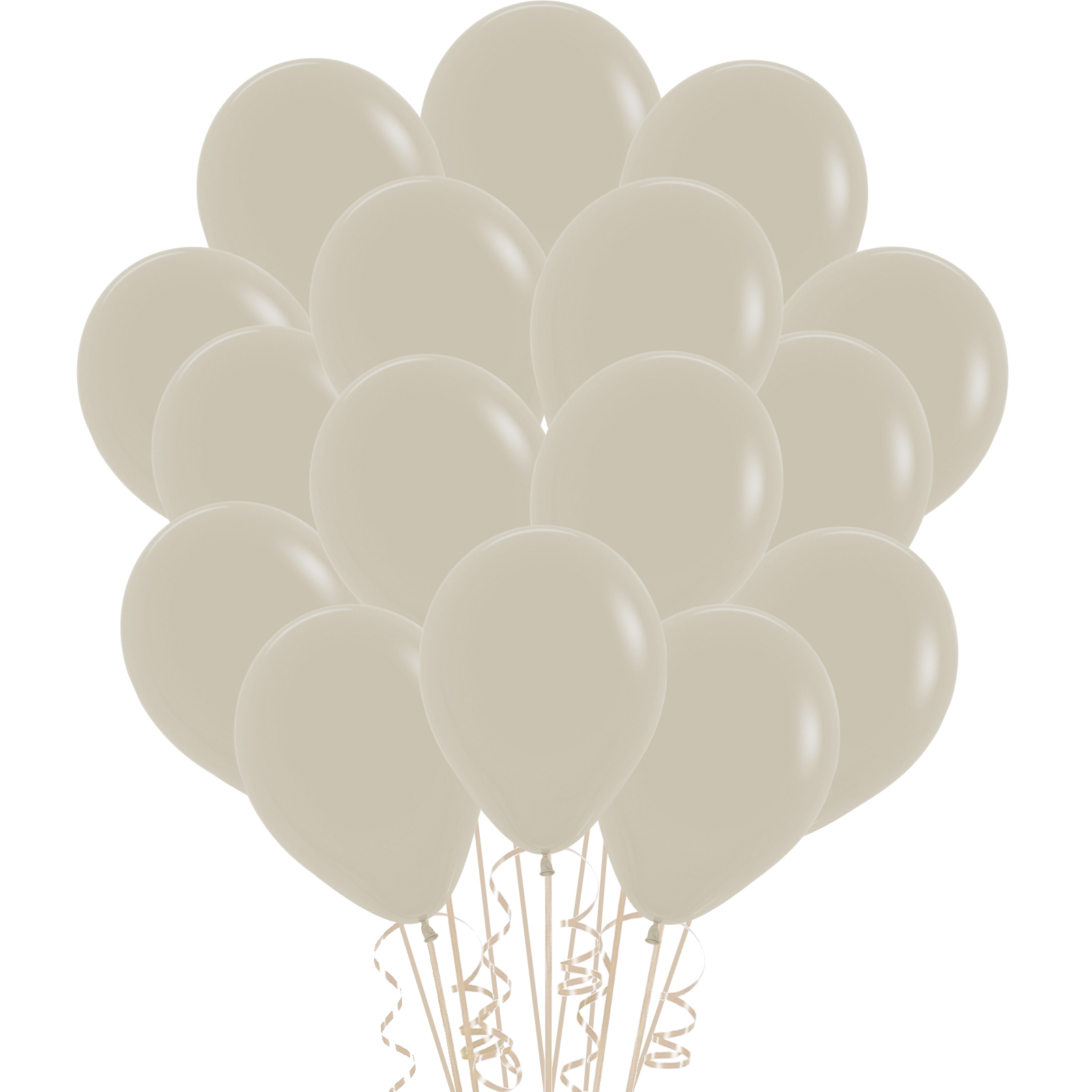 Sempertex Fashion White Sand Latex Small 12cm Balloons (Pack of 20)
