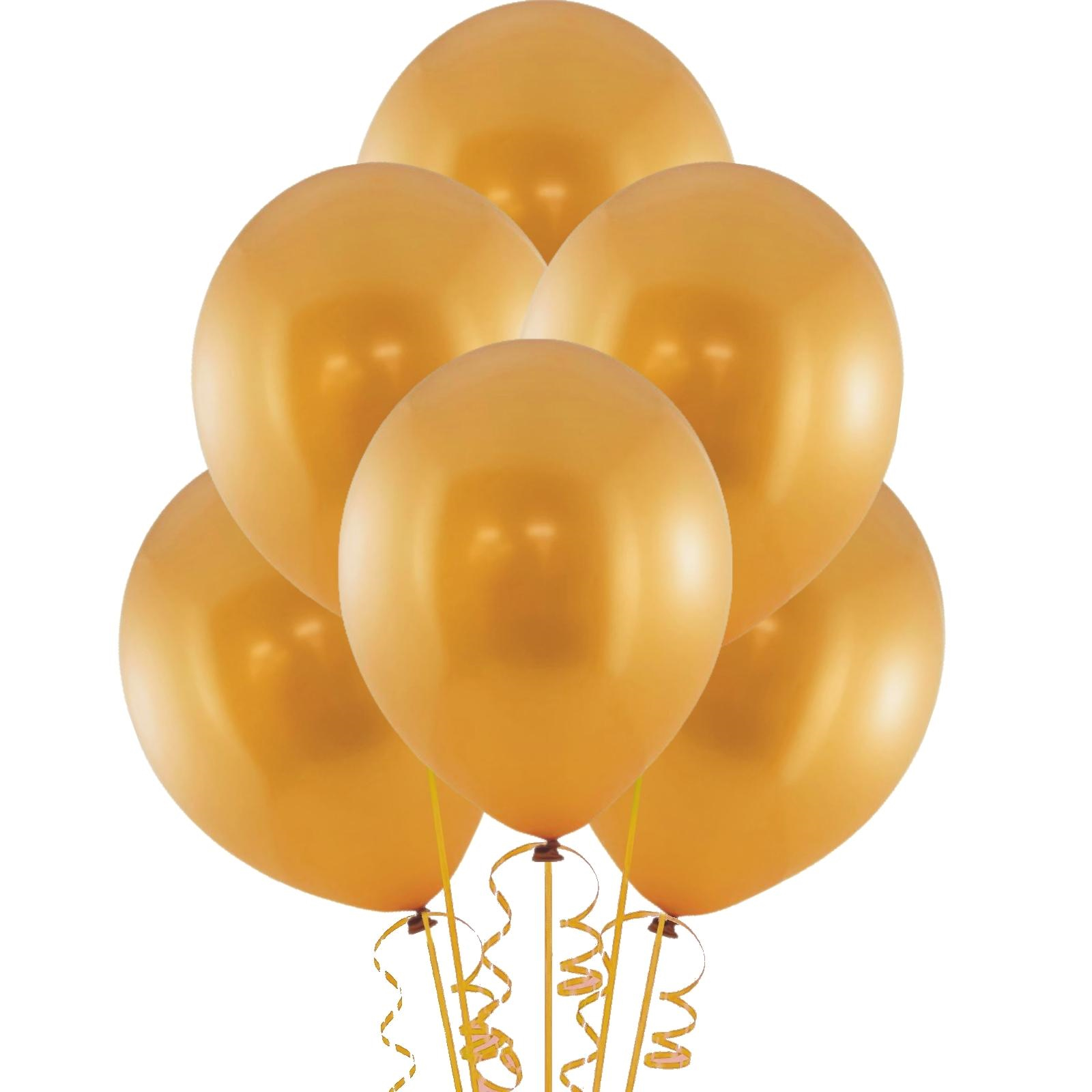 Copper Metallic Latex Balloons 25cm (Pack of 15)