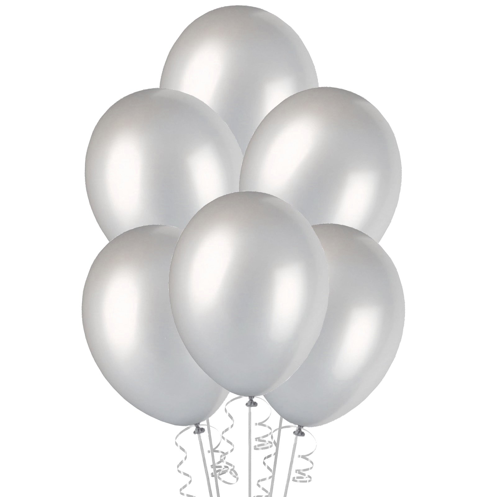 Silver Metallic Balloons 30cm (Pack of 20)
