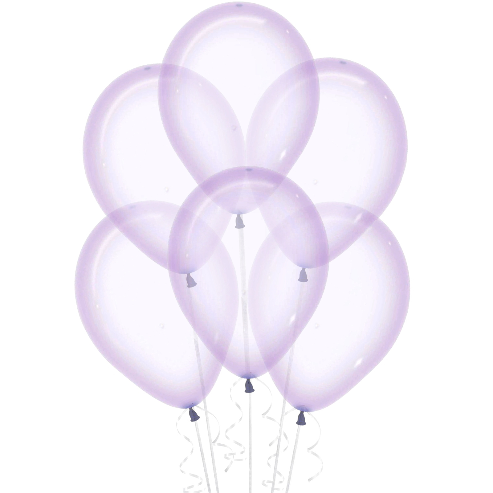 Crystal Pastel Lilac Balloons 30cm (Pack of 12)