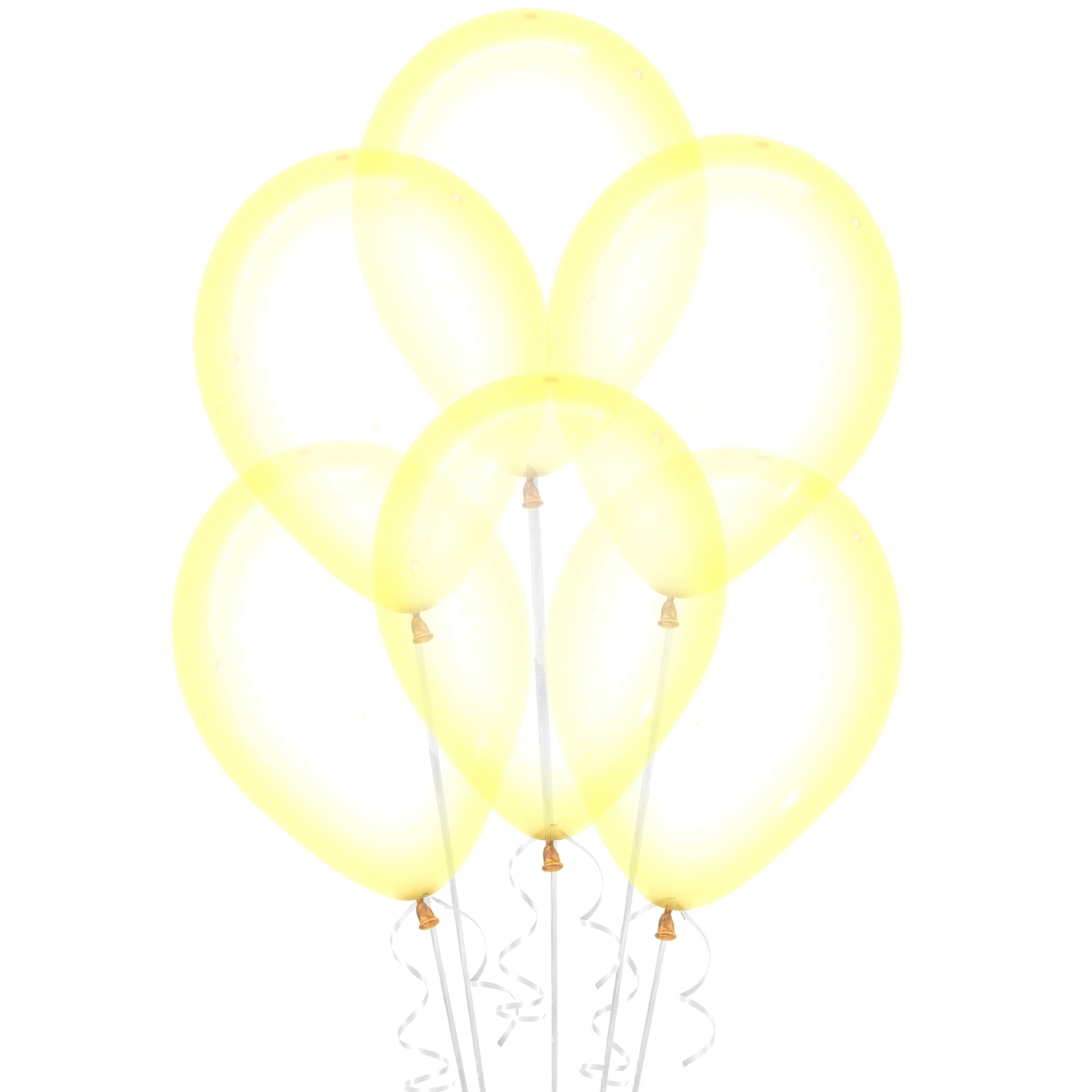Crystal Pastel Yellow Balloons 30cm (Pack of 12)
