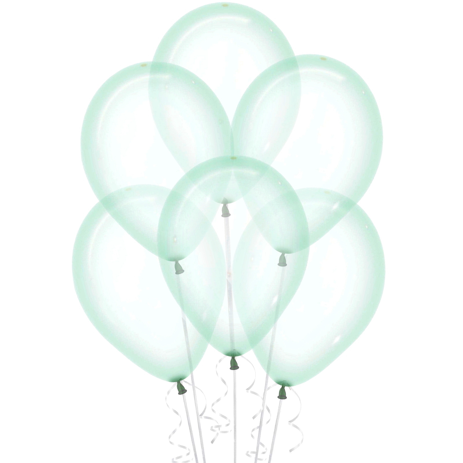 Crystal Pastel Green Balloons 30cm (Pack of 100)