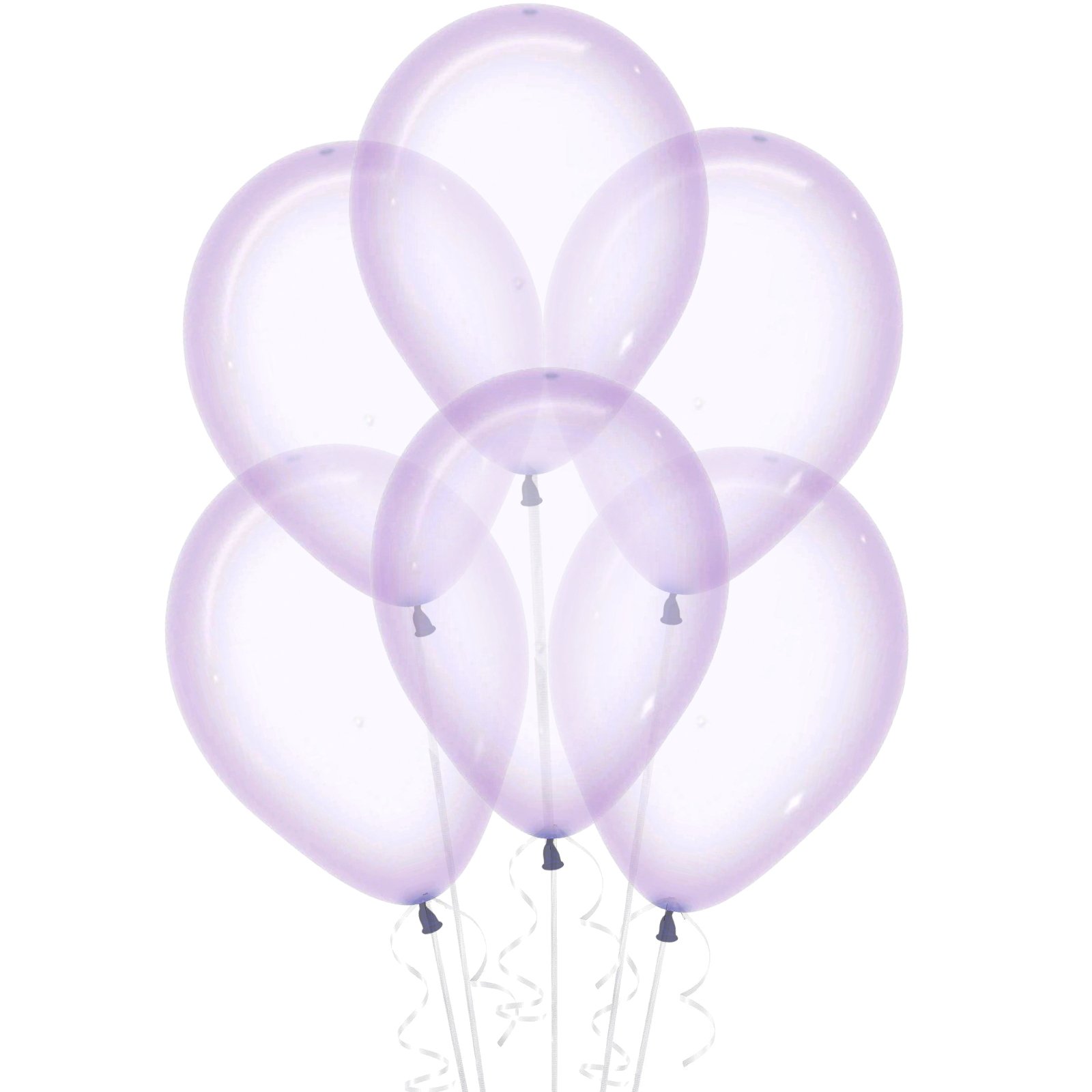 Crystal Pastel Lilac Balloons 30cm (Pack of 100)