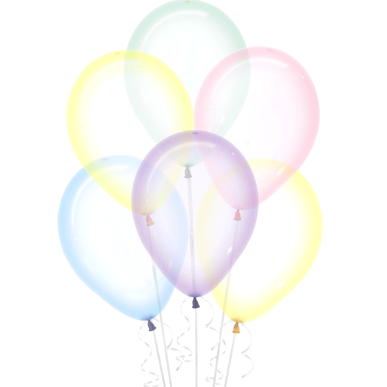Crystal Pastel Assorted Balloons 30cm (Pack of 100)