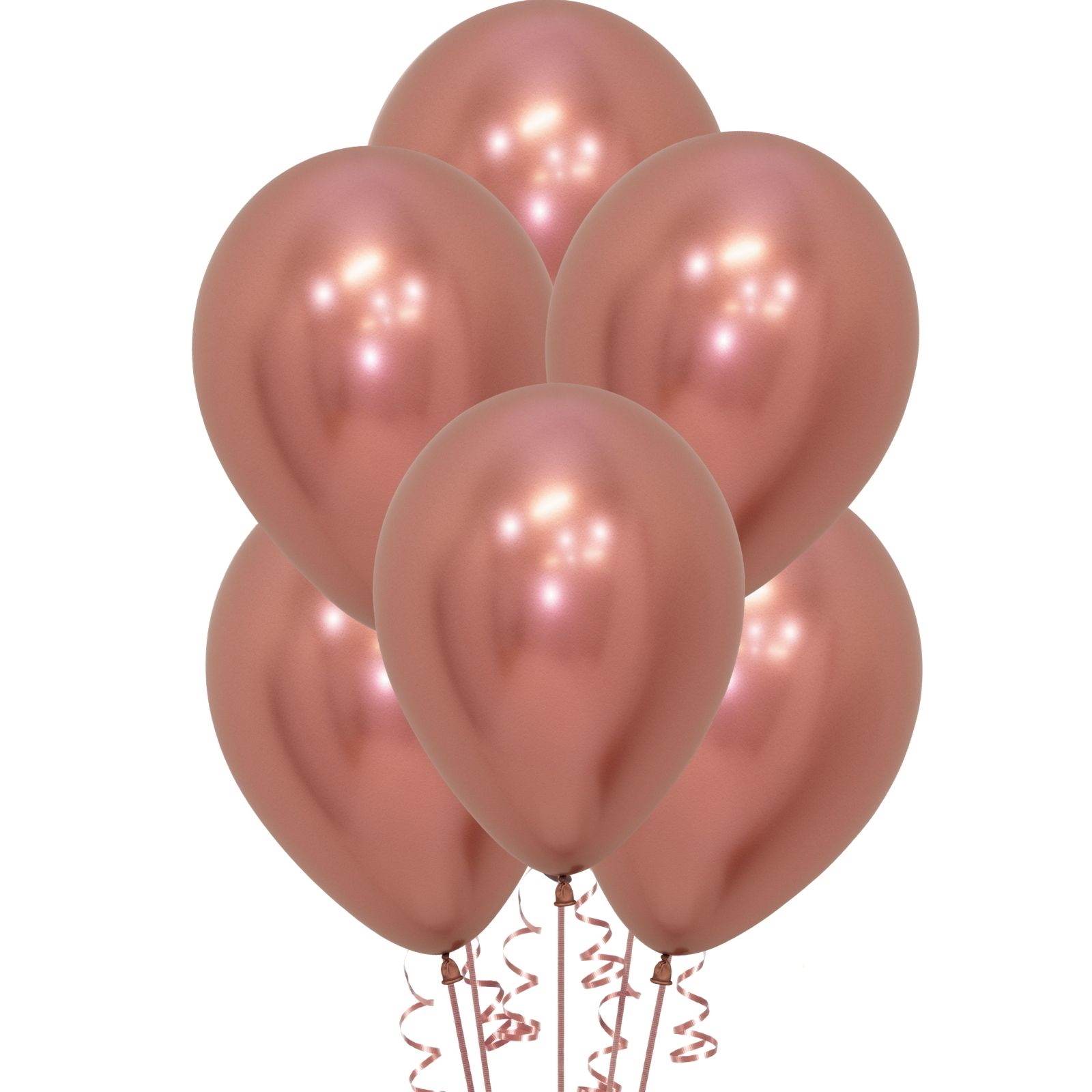 Sempertex Reflex Rose Gold Latex Balloons (Pack of 12)