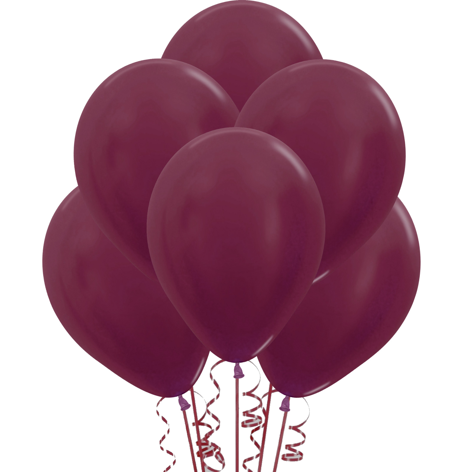 Deep Burgundy Shimmer Balloons 30cm (Pack of 18)