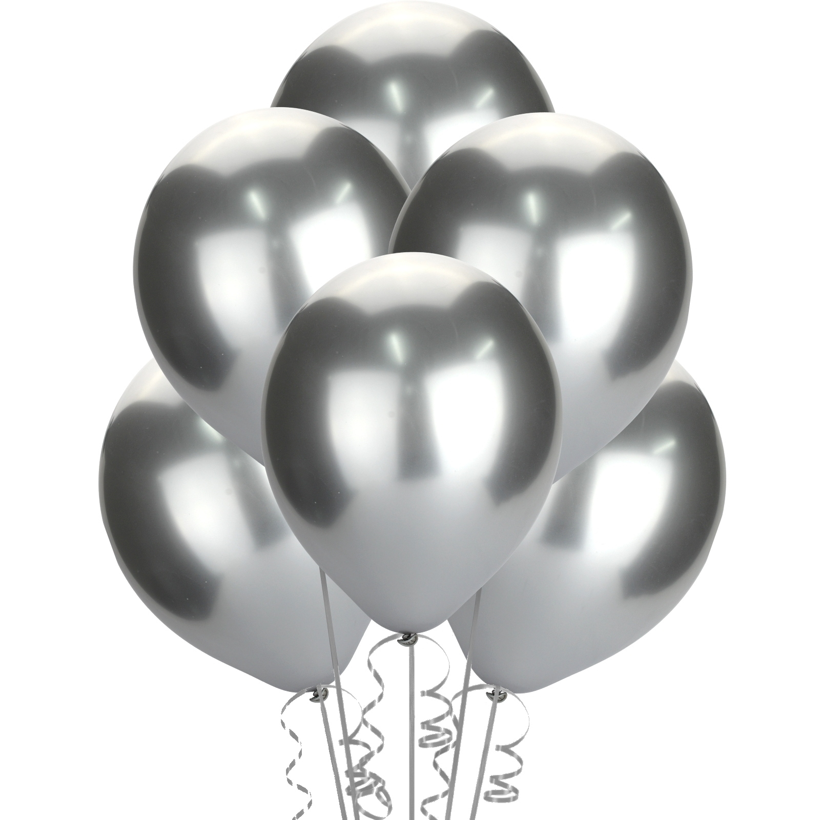 Chrome Silver Balloons 30cm (Pack of 50)