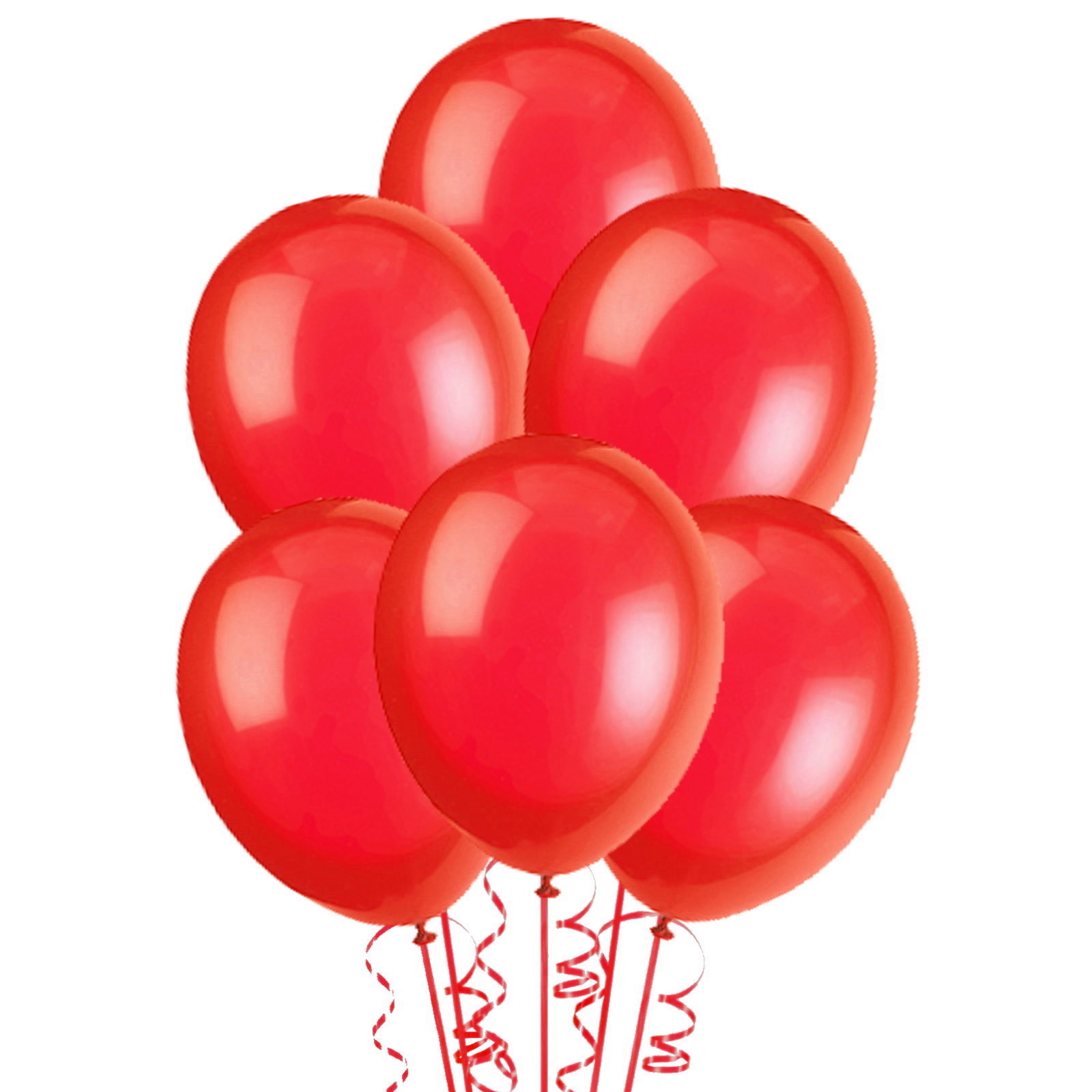Flame Red Pearl Latex Balloons 30cm (Pack of 50)