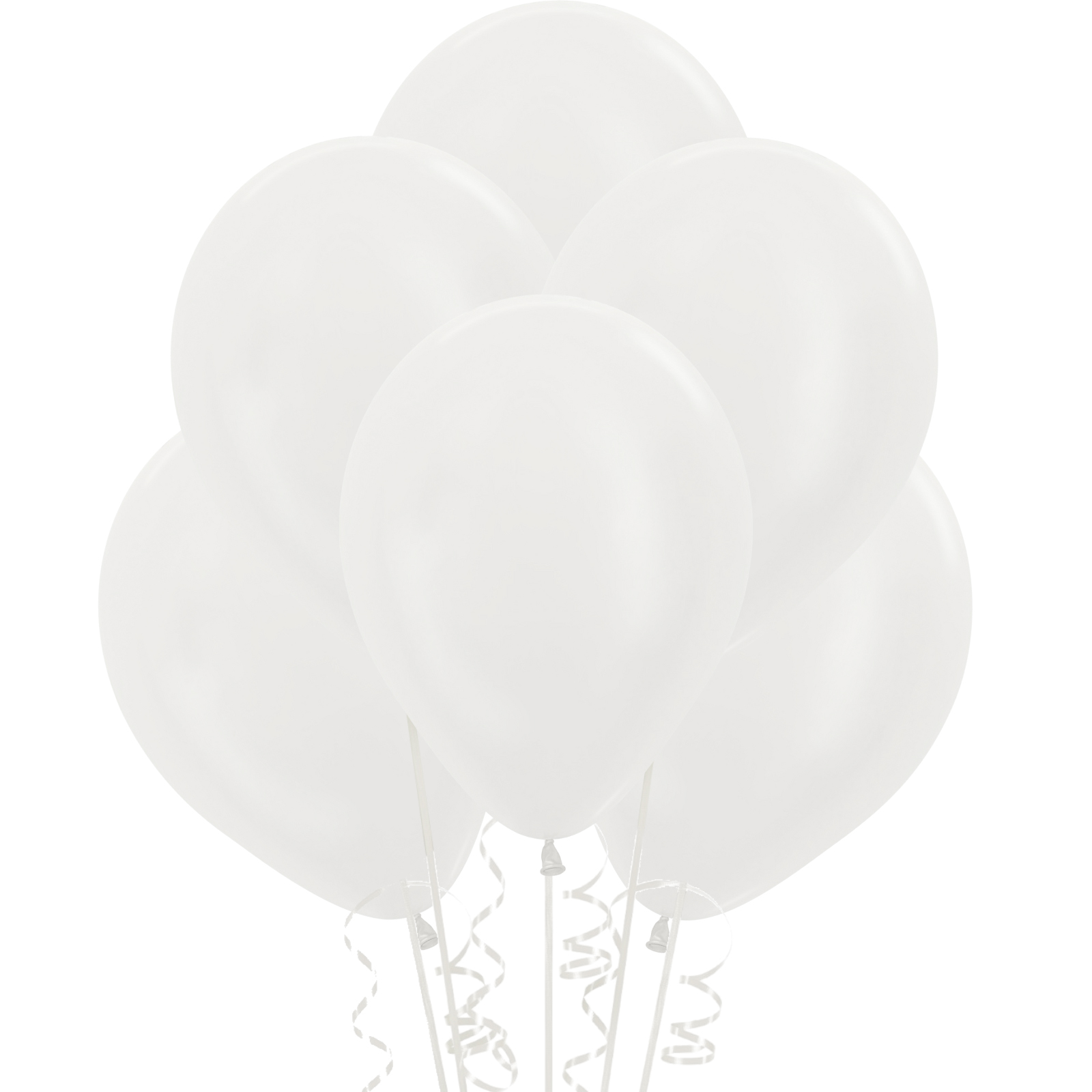 White Pearl Shimmer Balloons 30cm (Pack of 18) 