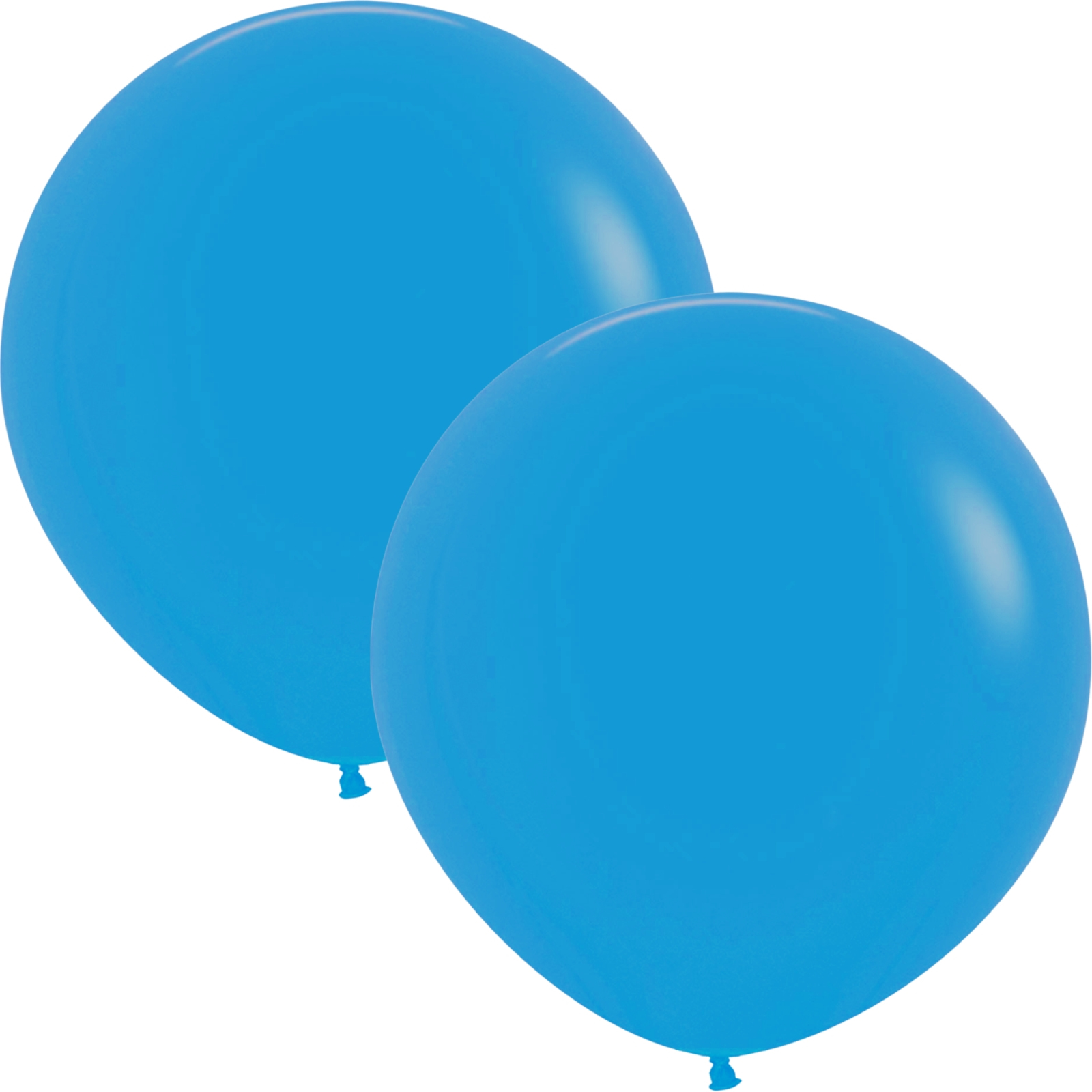 Five Star Jumbo 60cm Matte Blue Balloon Round (Pack of 2)