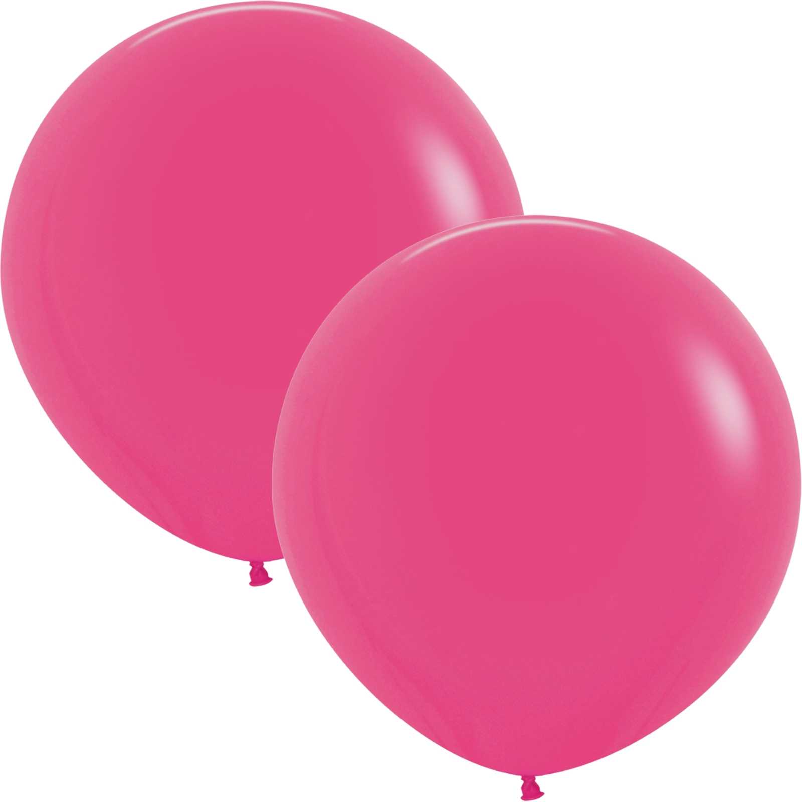 Five Star Jumbo 60cm Matte Fuchsia Balloon Round (Pack of 2)