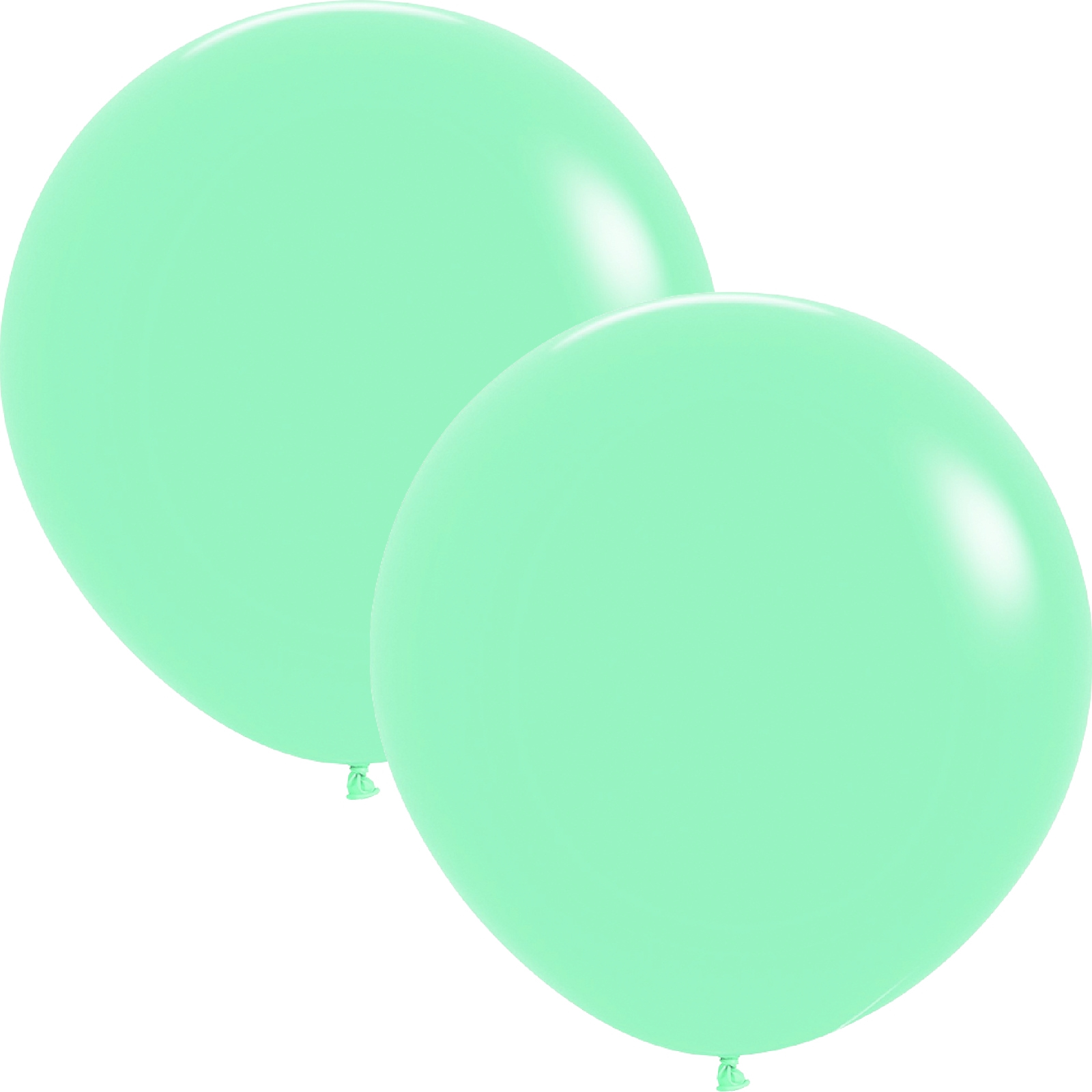 Five Star Jumbo 60cm Pastel Matte Green Balloon Round (Pack of 2)