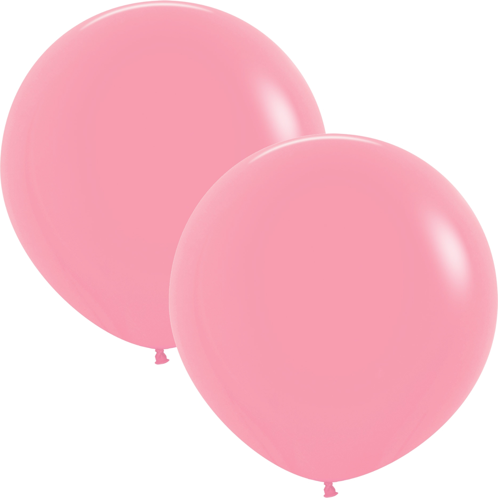 Five Star Jumbo 60cm Matte Pink Balloon Round (Pack of 2)