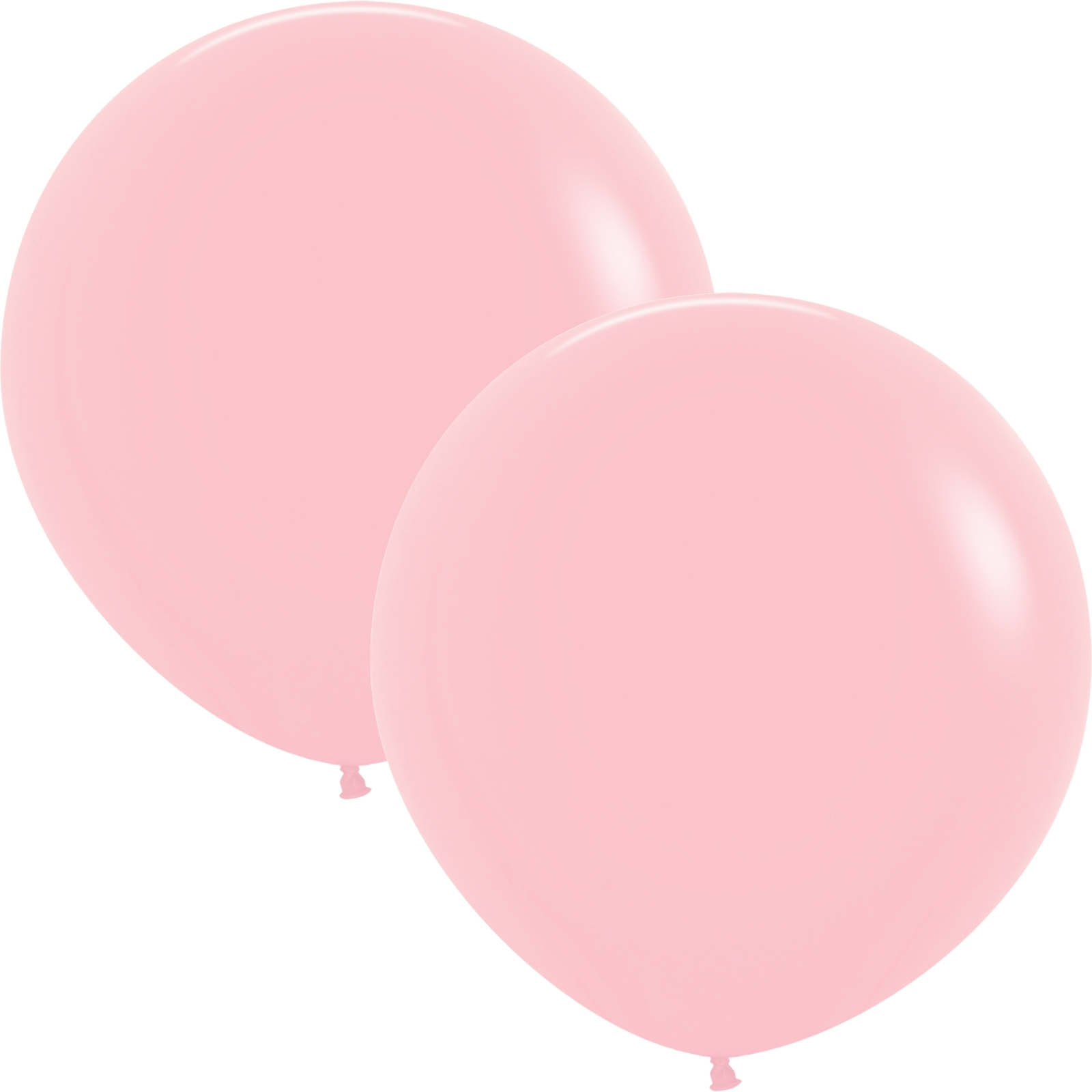 Five Star Jumbo 60cm Pastel Matte Pink Balloon Round (Pack of 2)