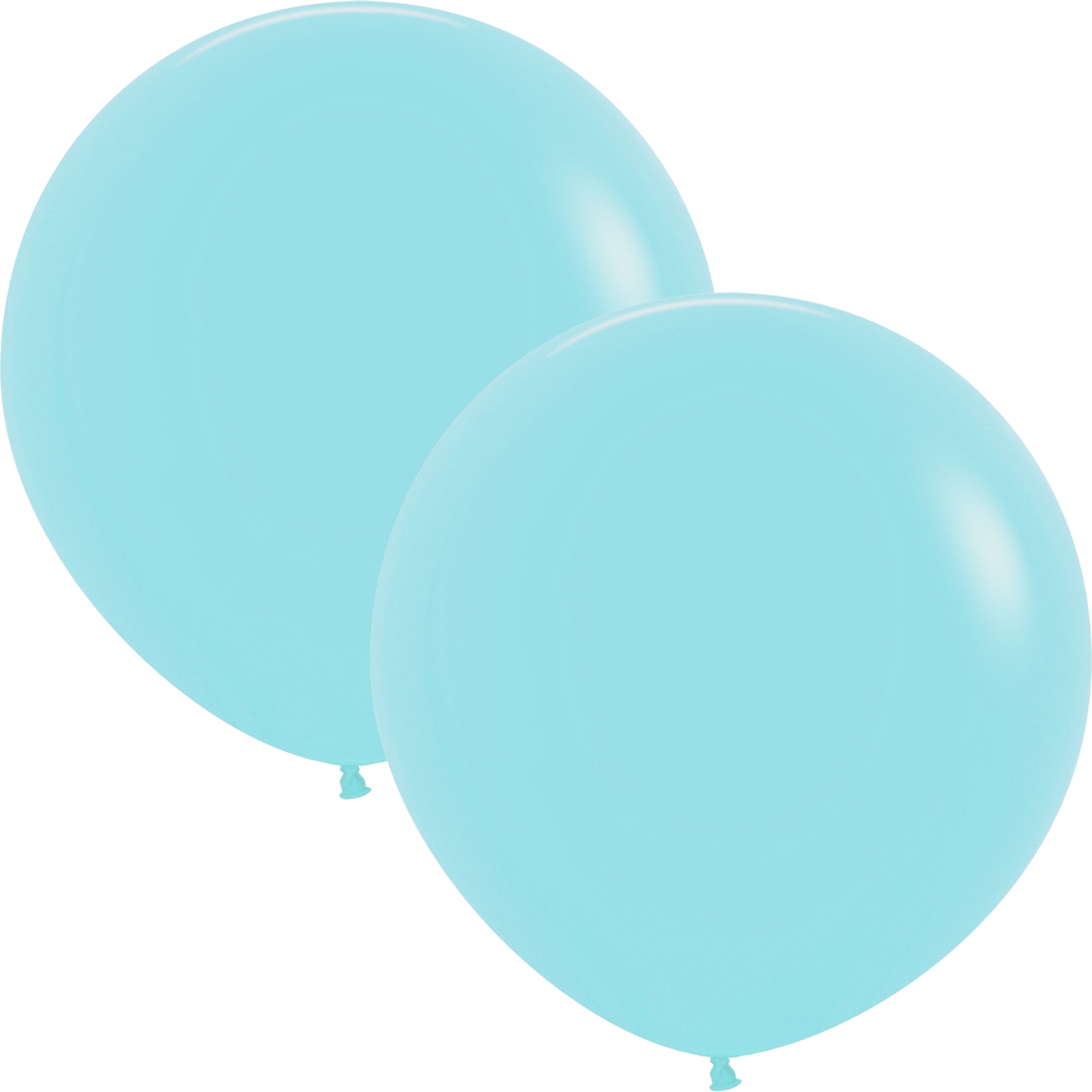 Five Star Jumbo 60cm Pastel Matte Blue Balloon Round (Pack of 2)