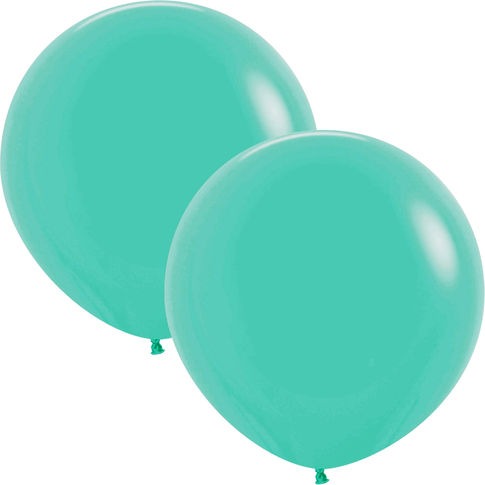 Five Star Jumbo 60cm Matte Aquamarine Balloon Round (Pack of 2)