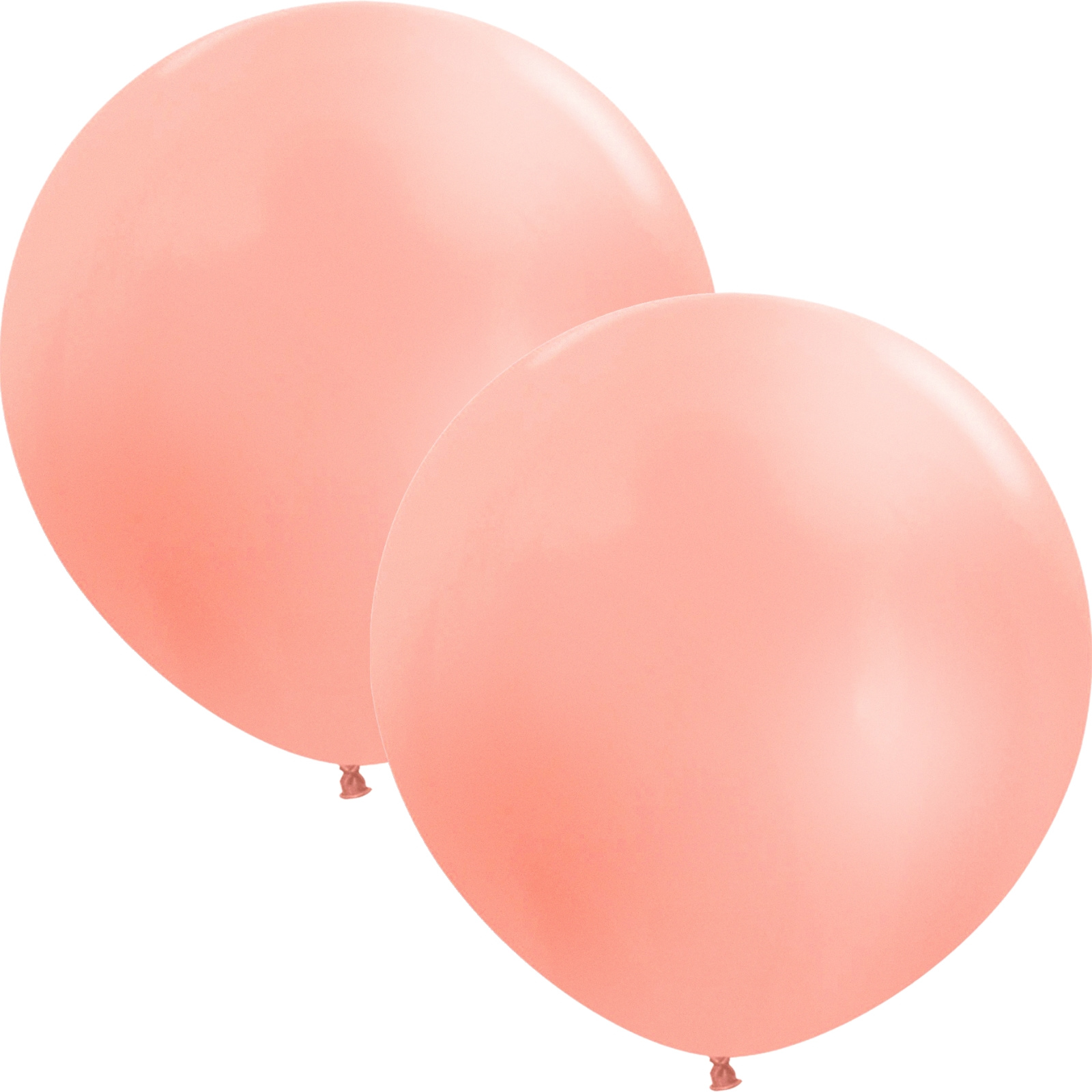 Five Star Jumbo 60cm Metallic Rose Gold Balloon Round (Pack of 2)