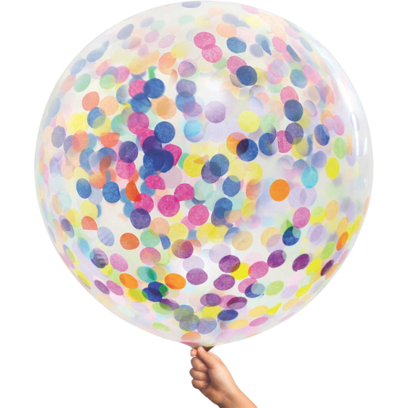 Assorted Colour Jumbo Confetti Balloon 90cm