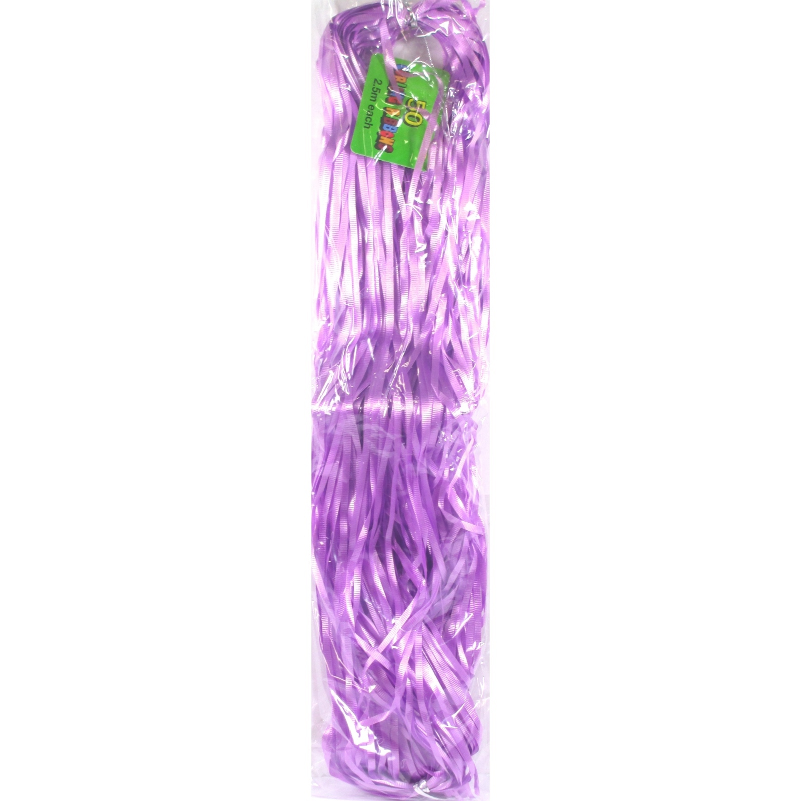 Precut Ribbon Lavender 2.5m Lengths (Pack of 50)