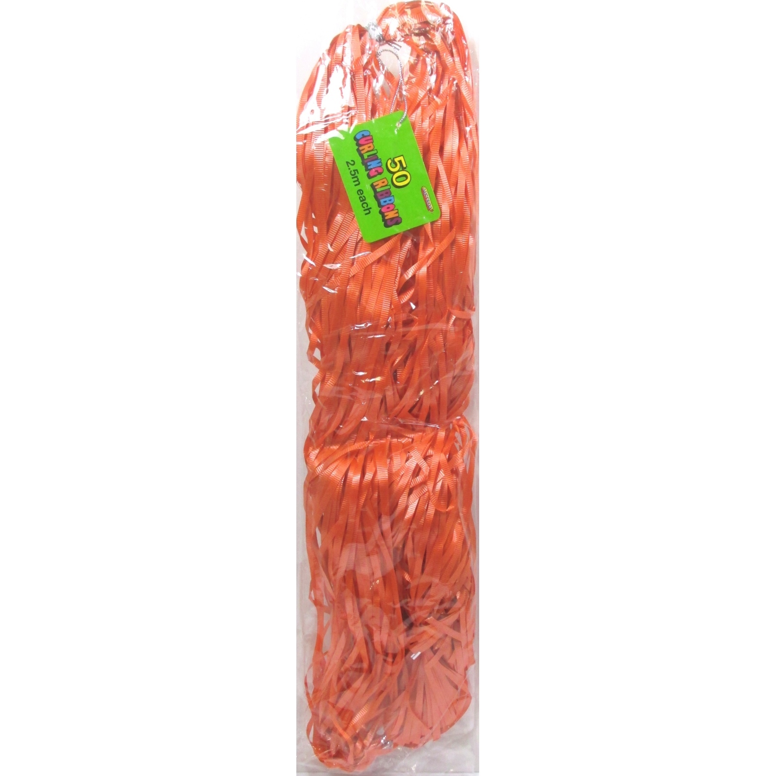 Precut Ribbon Orange 2.5m Lengths (Pack of 50)