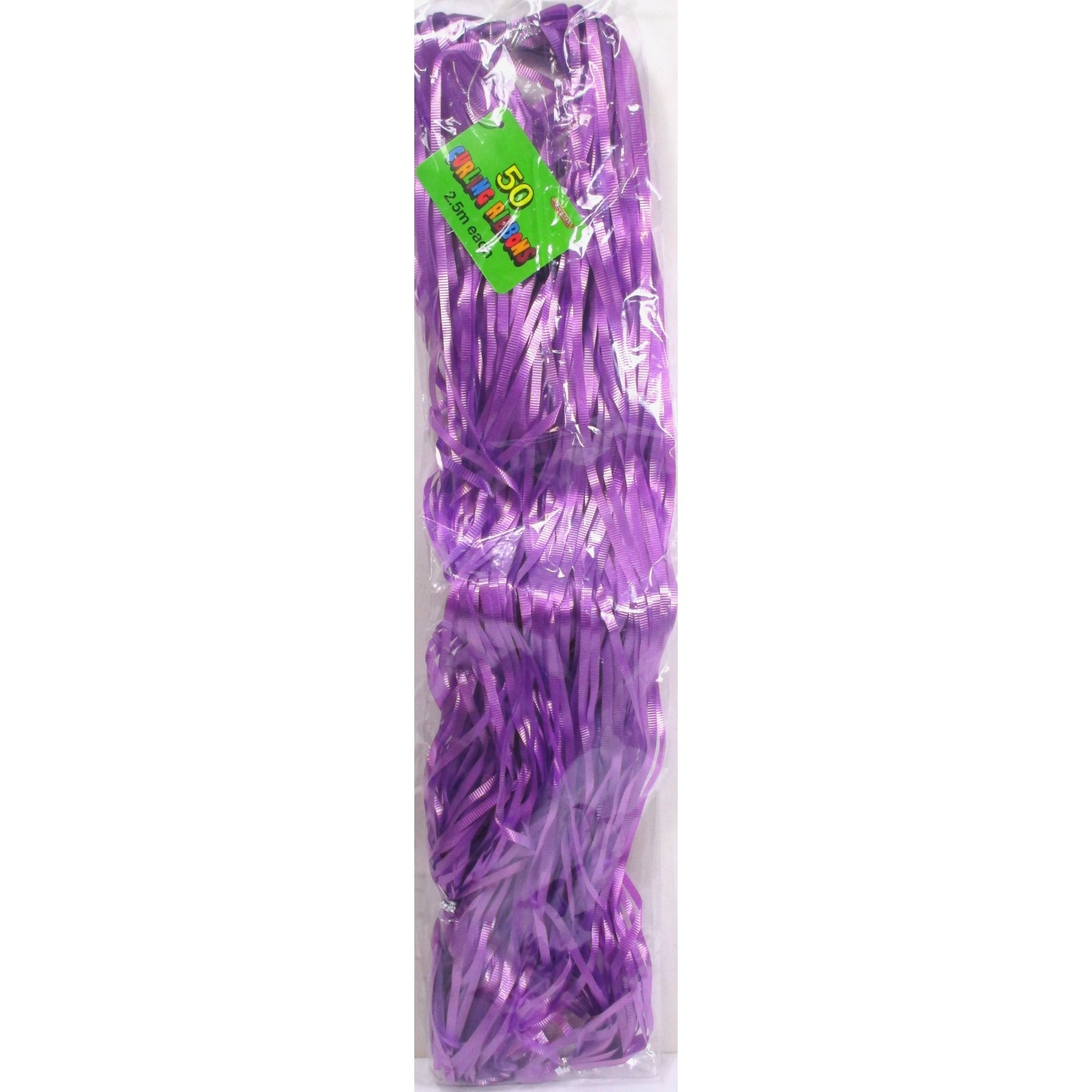 Precut Ribbon Purple 2.5m Lengths (Pack of 50)