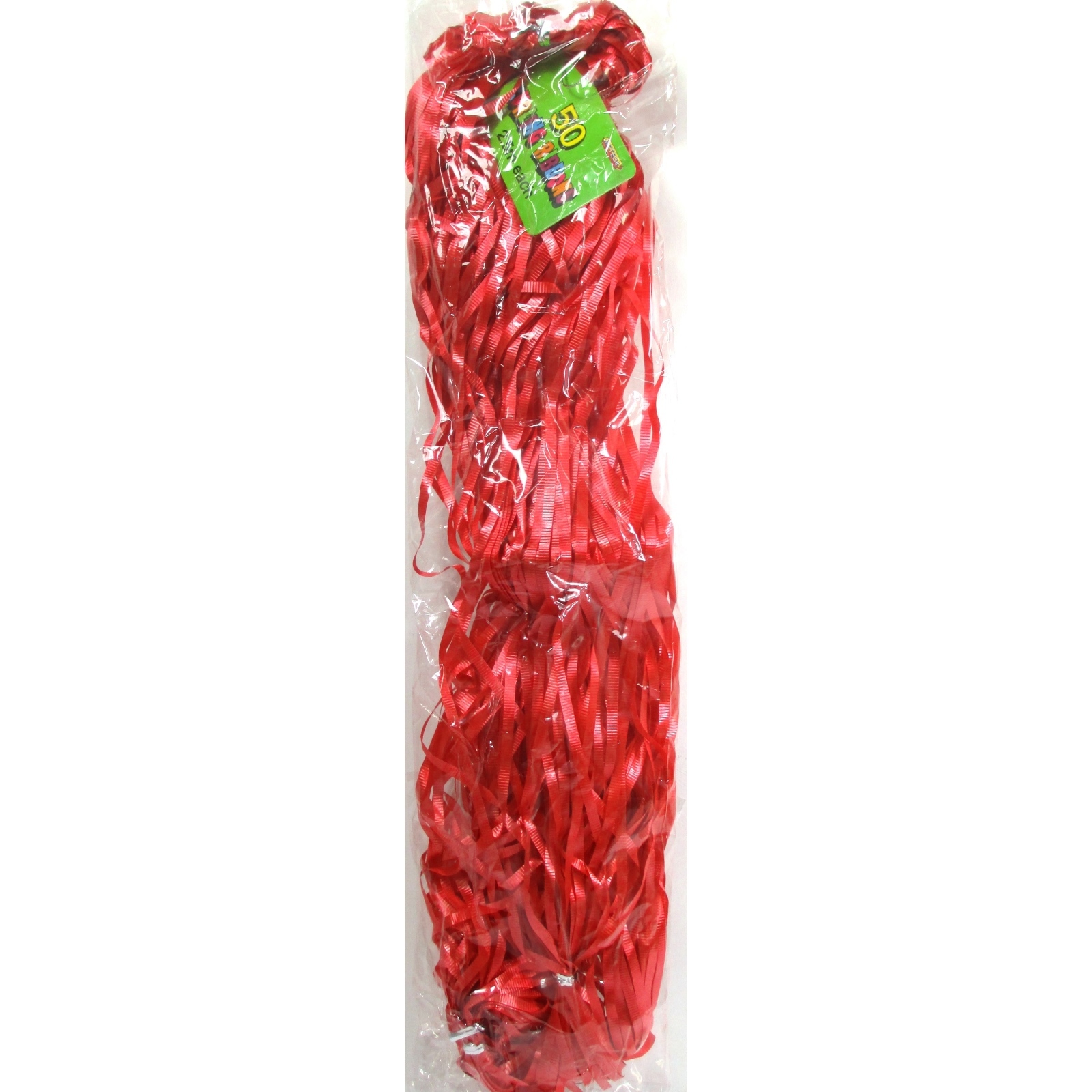 Precut Ribbon Red 2.5m Lengths (Pack of 50)