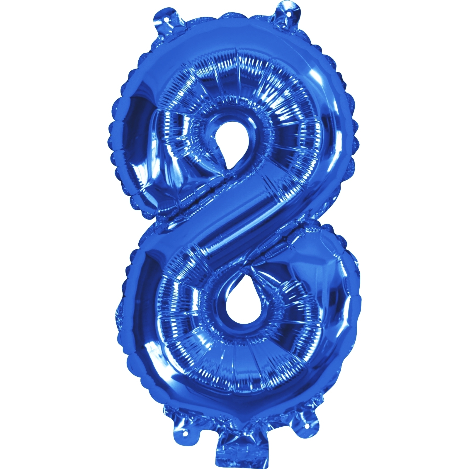 Blue Number 8 Foil Air Fill Balloon 35cm - Discount Party Supplies