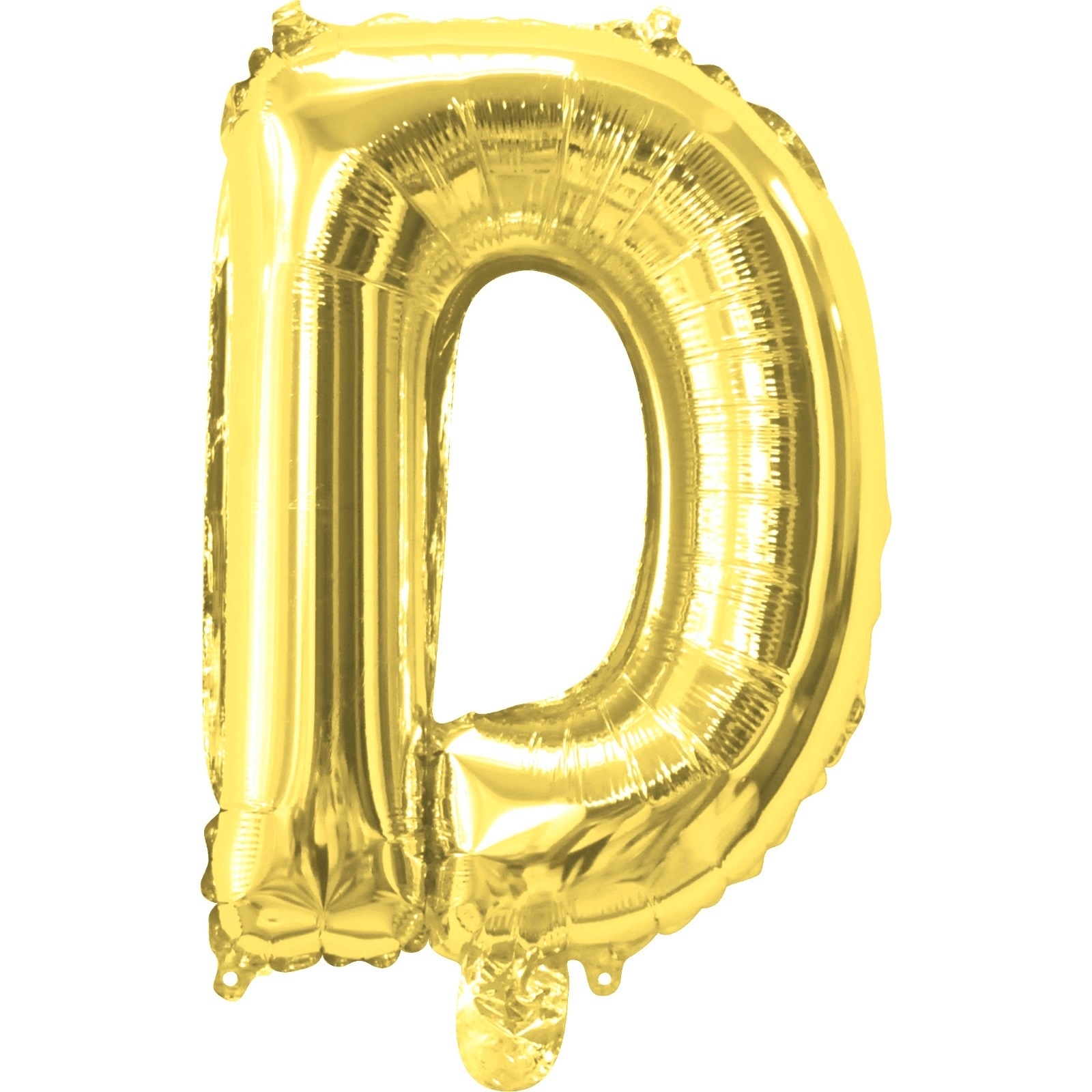 Gold Letter D Foil Air Fill Balloon 35cm