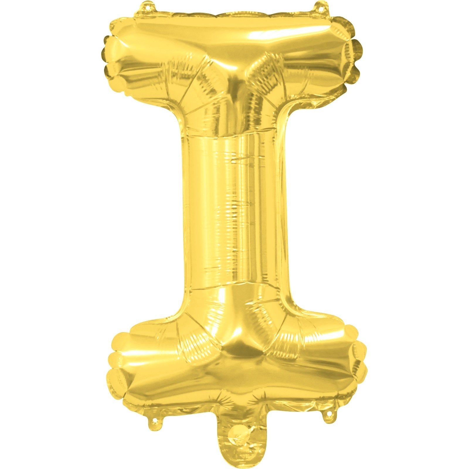Gold Letter I Foil Air Fill Balloon 35cm